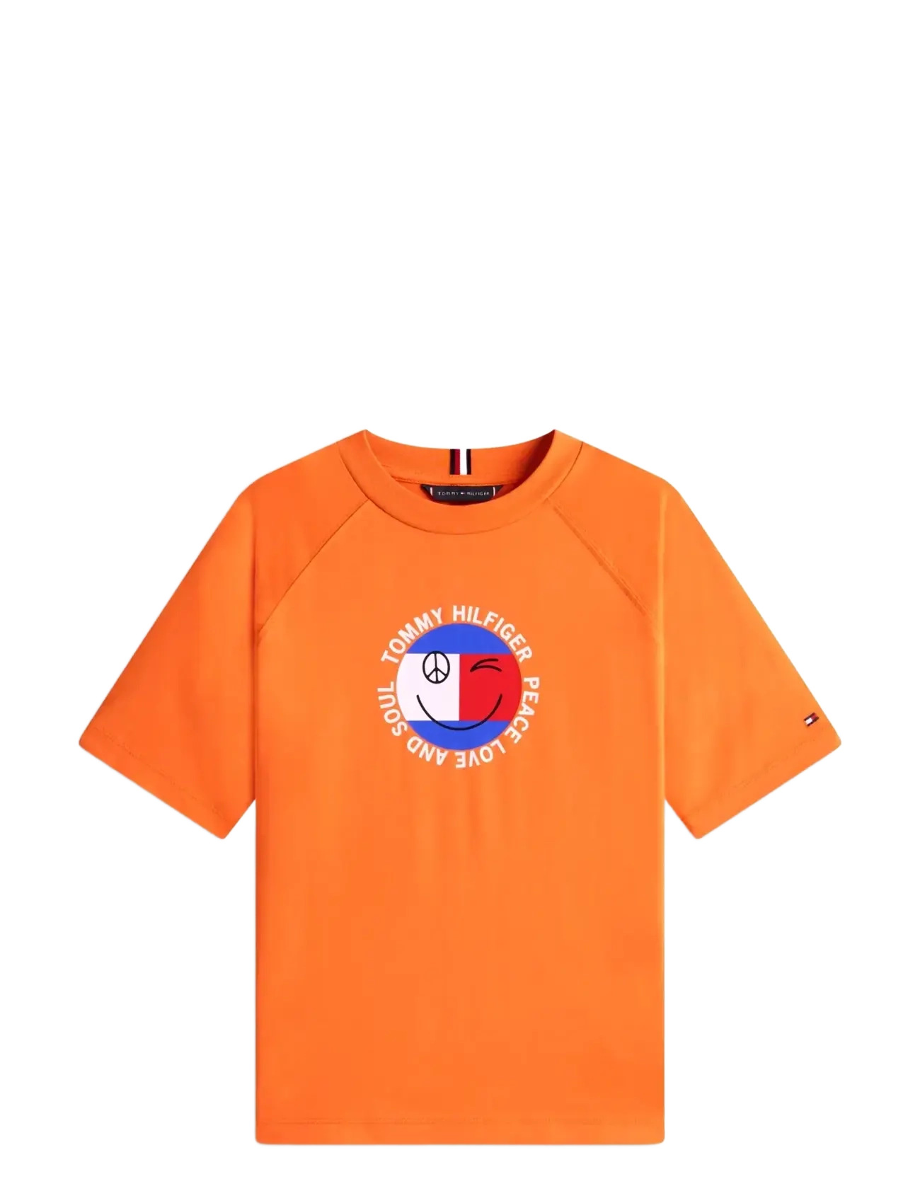 Tommy Hilfiger FUN FLAG GRAPHIC T-SHIRT - Tommy Hilfiger - LUSH ORANGE / orange