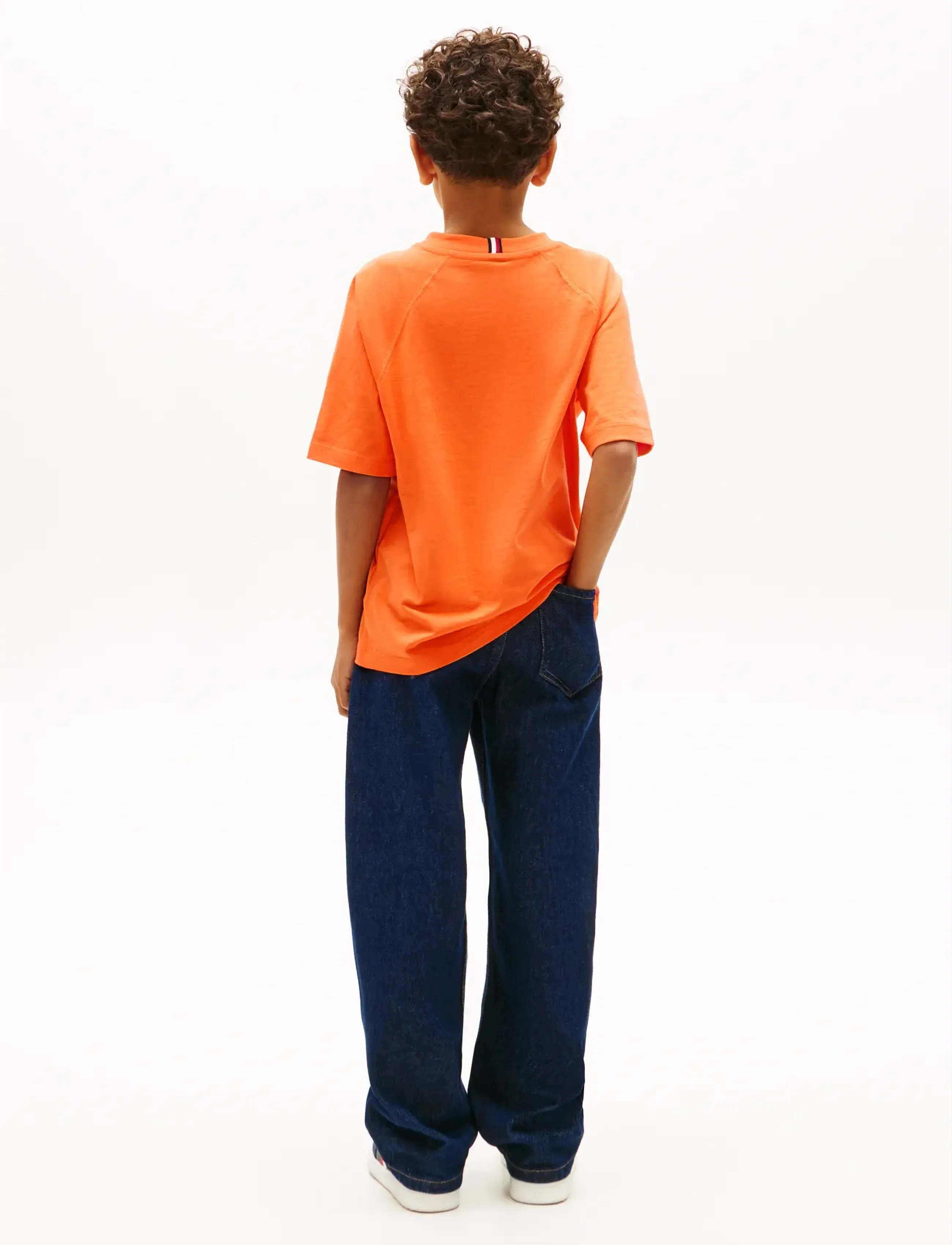 Tommy Hilfiger - FUN FLAG GRAPHIC T-SHIRT - kortærmede t-shirts - lush orange - 2