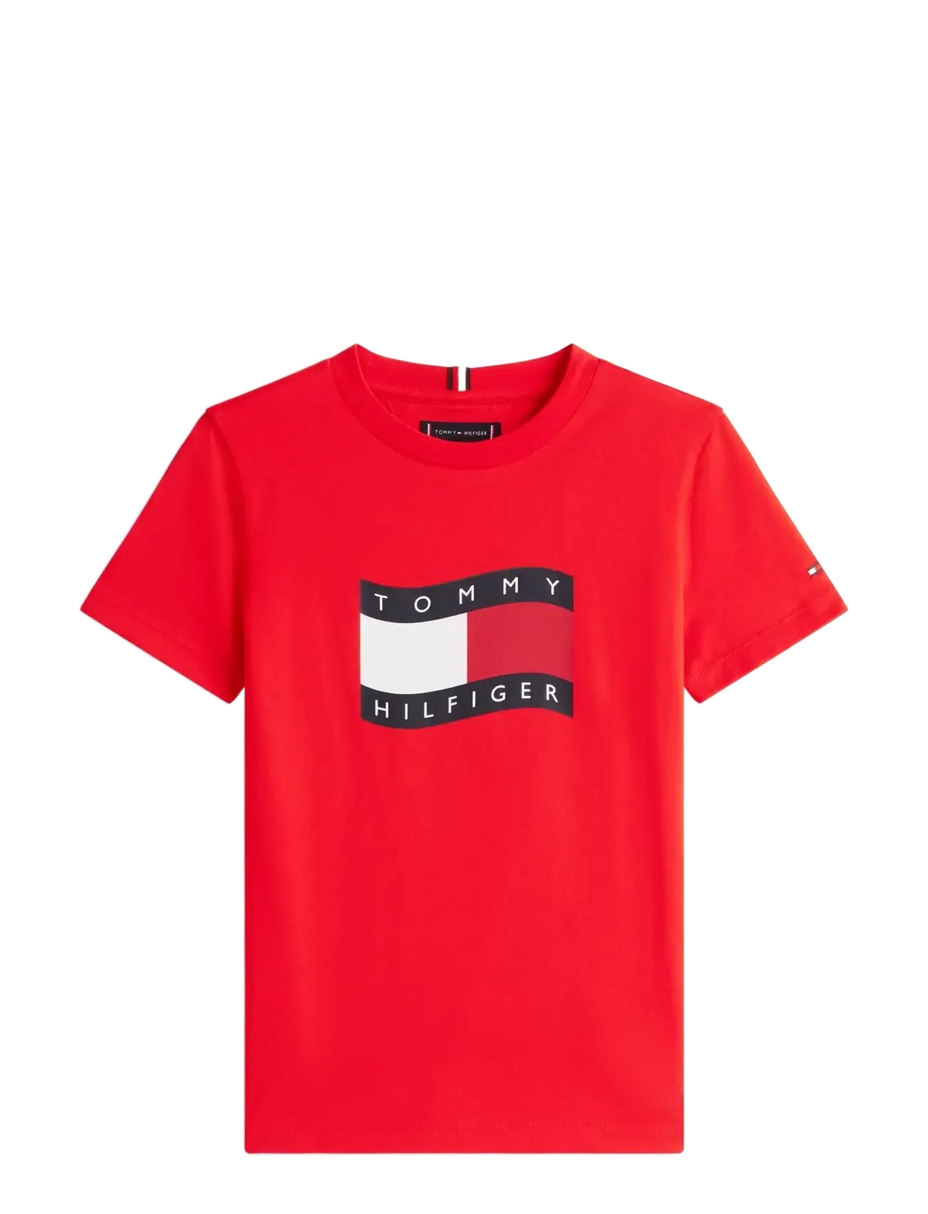 Tommy Hilfiger WAVY FLAG T-SHIRT - Tommy Hilfiger - RAPID RED / red
