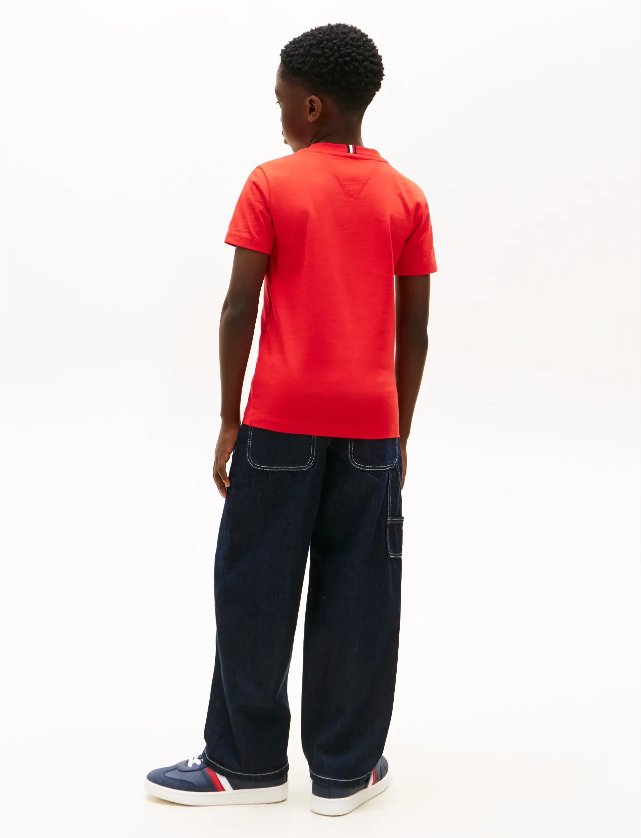 Tommy Hilfiger - WAVY FLAG T-SHIRT - stutterma bolir - rapid red - 2