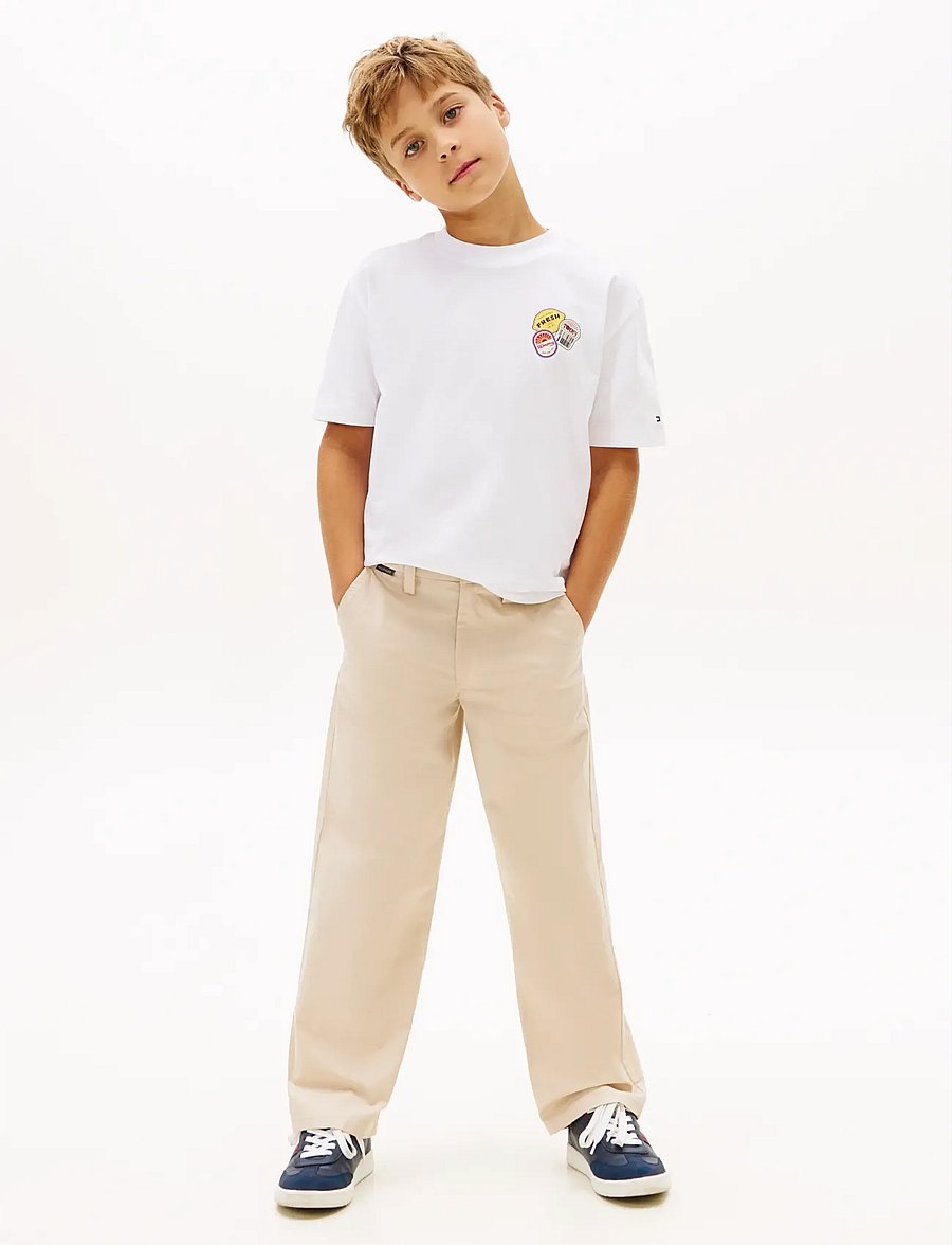 Tommy Hilfiger - STICKER PRINT GRAPHIC T-SHIRT - kurzärmelige - white - 3