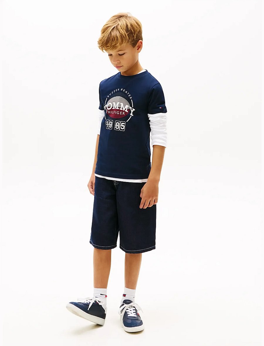 Tommy Hilfiger - BASKETBALL GRAPHIC T-SHIRT - kurzärmelige - dark night navy - 3