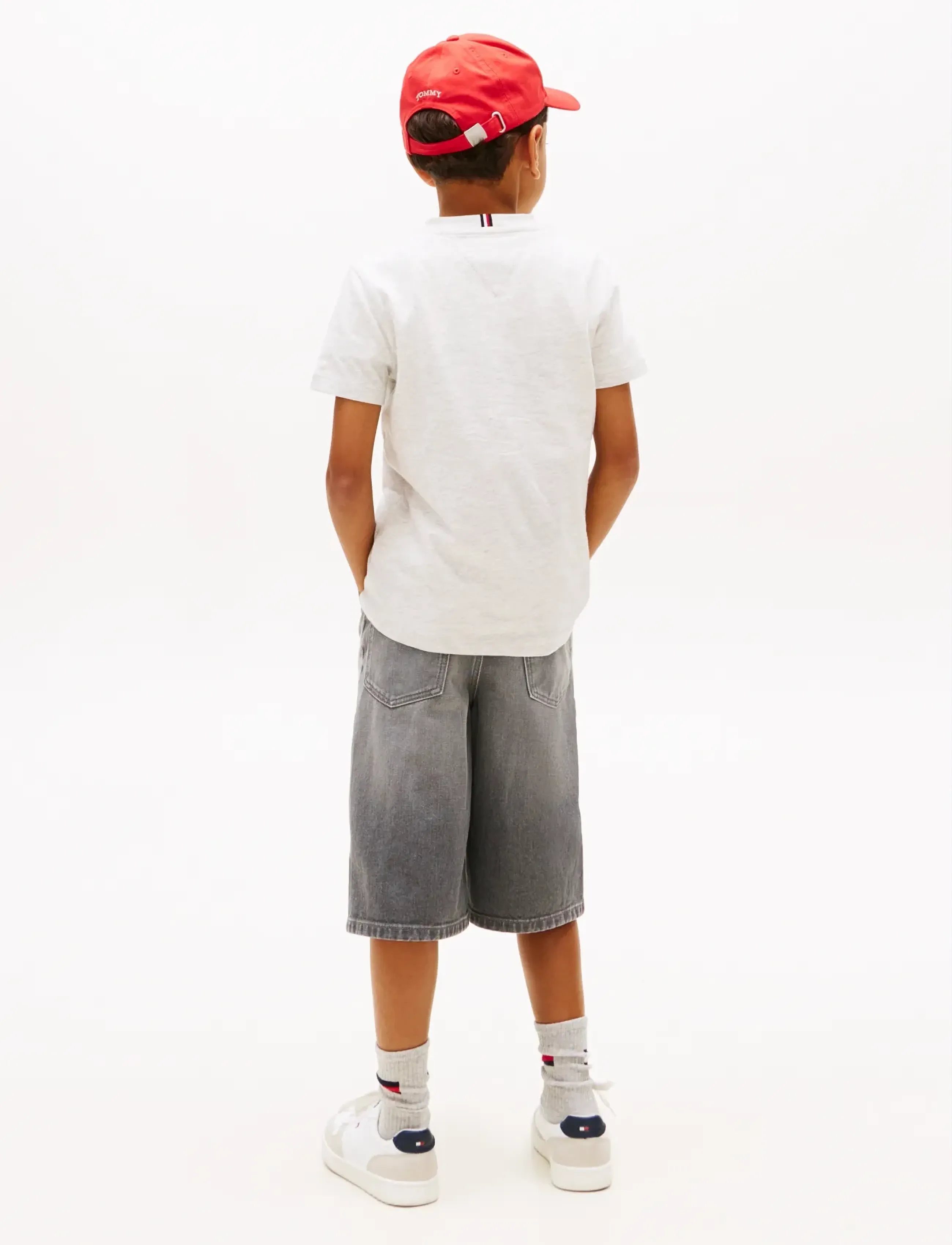Tommy Hilfiger - BASKETBALL GRAPHIC T-SHIRT - kortærmede t-shirts - light grey heather - 2