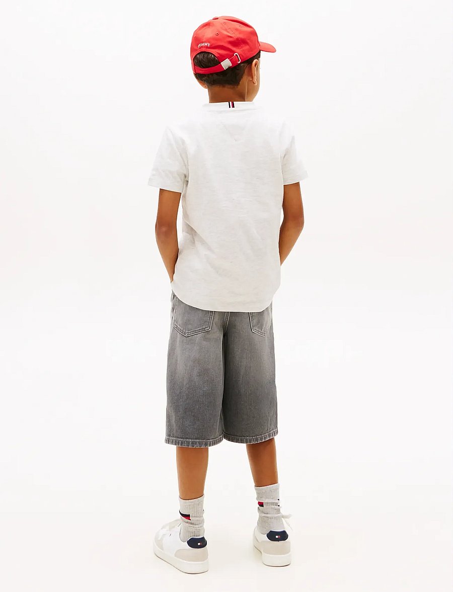 Tommy Hilfiger - BASKETBALL GRAPHIC T-SHIRT - kortärmade t-shirts - light grey heather - 2