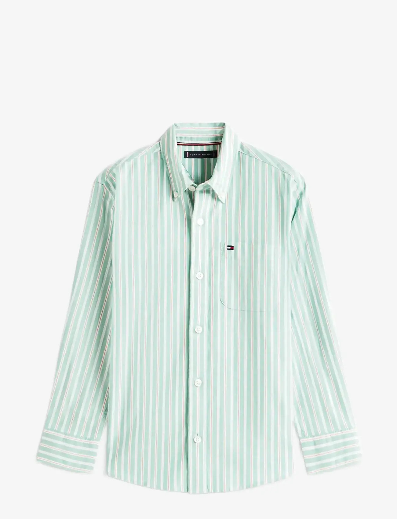 Tommy Hilfiger - FLEX ITHACA MULTISTRIPE SHIRT LS - langærmede skjorter - bahama green - 1