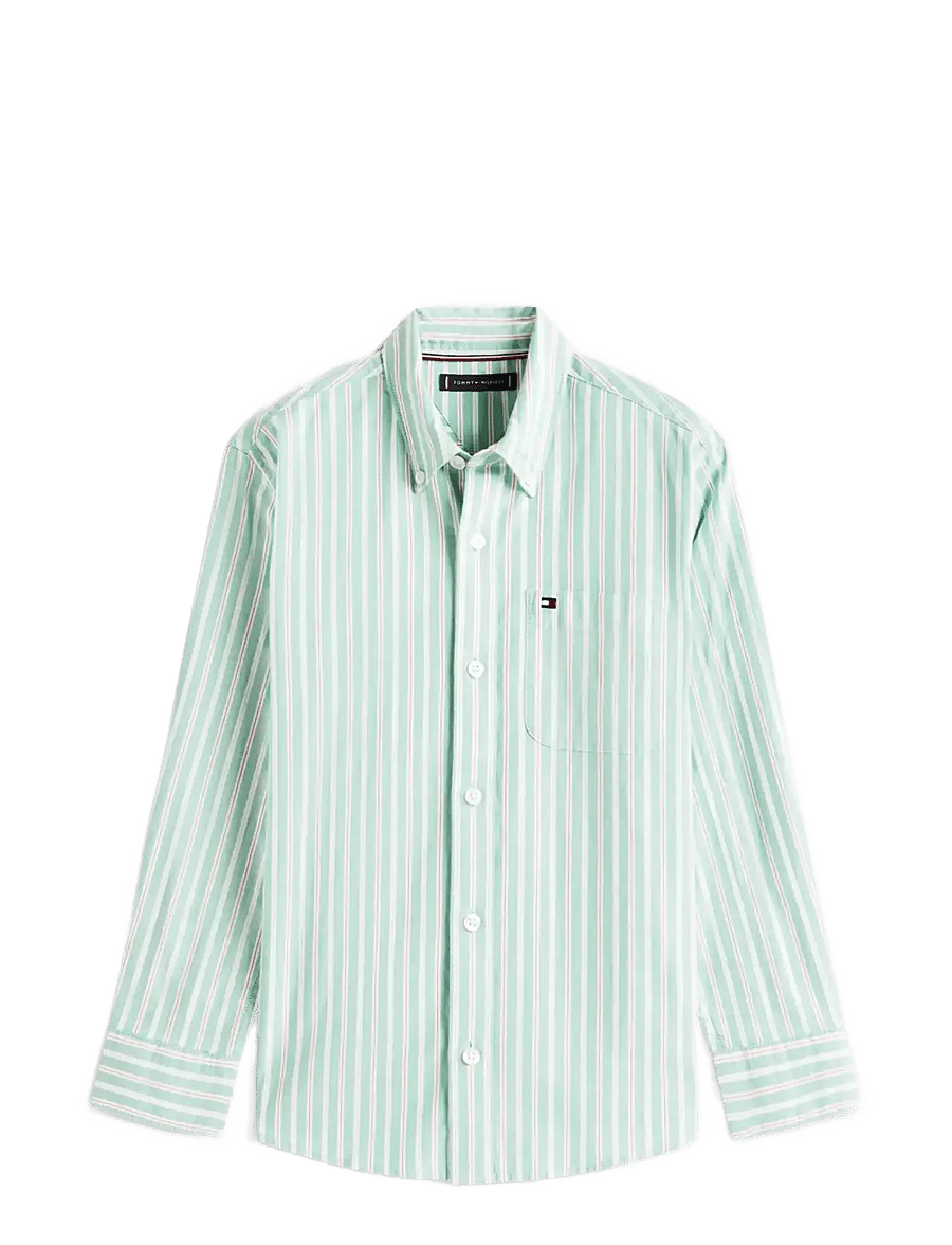 Tommy Hilfiger - FLEX ITHACA MULTISTRIPE SHIRT LS - overhemden met lange mouwen - bahama green - 1