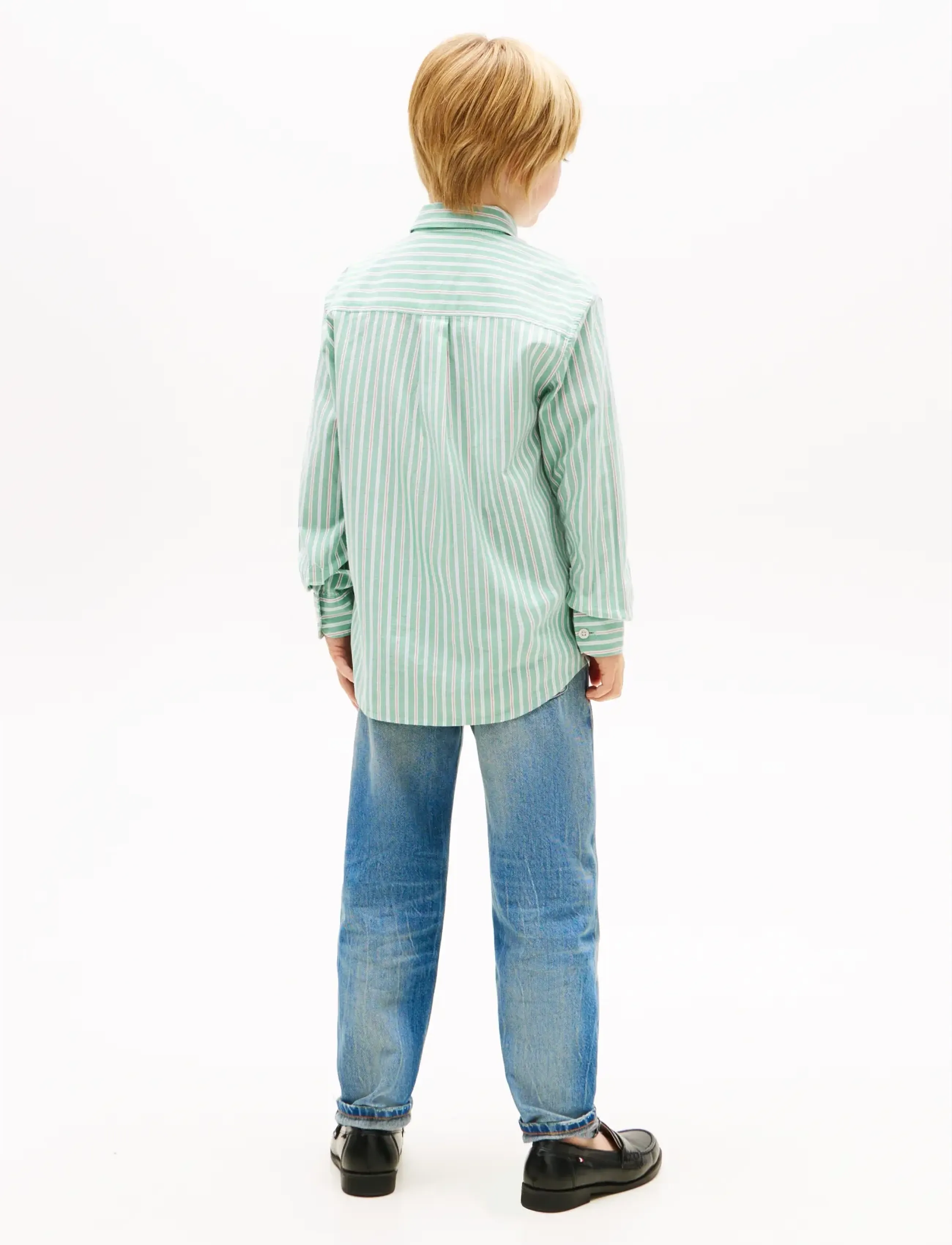 Tommy Hilfiger - FLEX ITHACA MULTISTRIPE SHIRT LS - pikkade varrukatega särgid - bahama green - 2