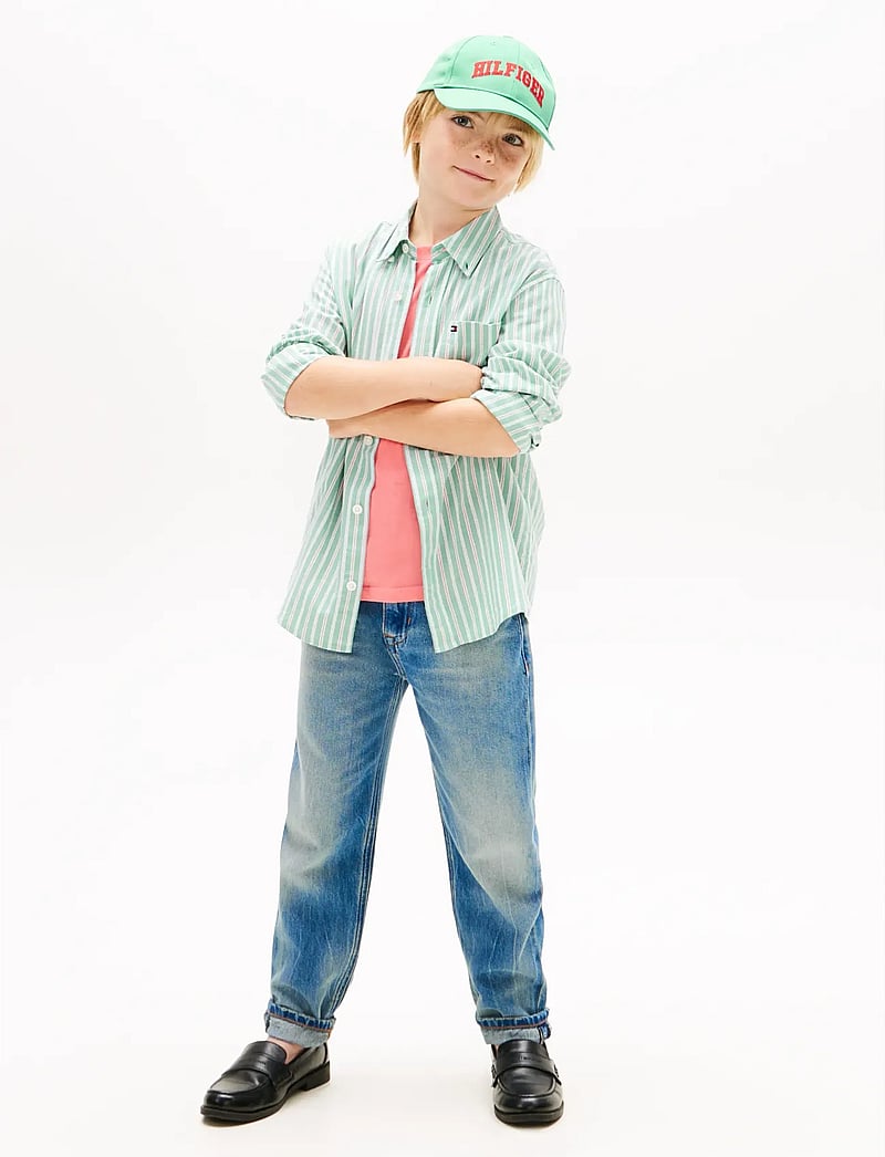 Tommy Hilfiger - FLEX ITHACA MULTISTRIPE SHIRT LS - langærmede skjorter - bahama green - 3