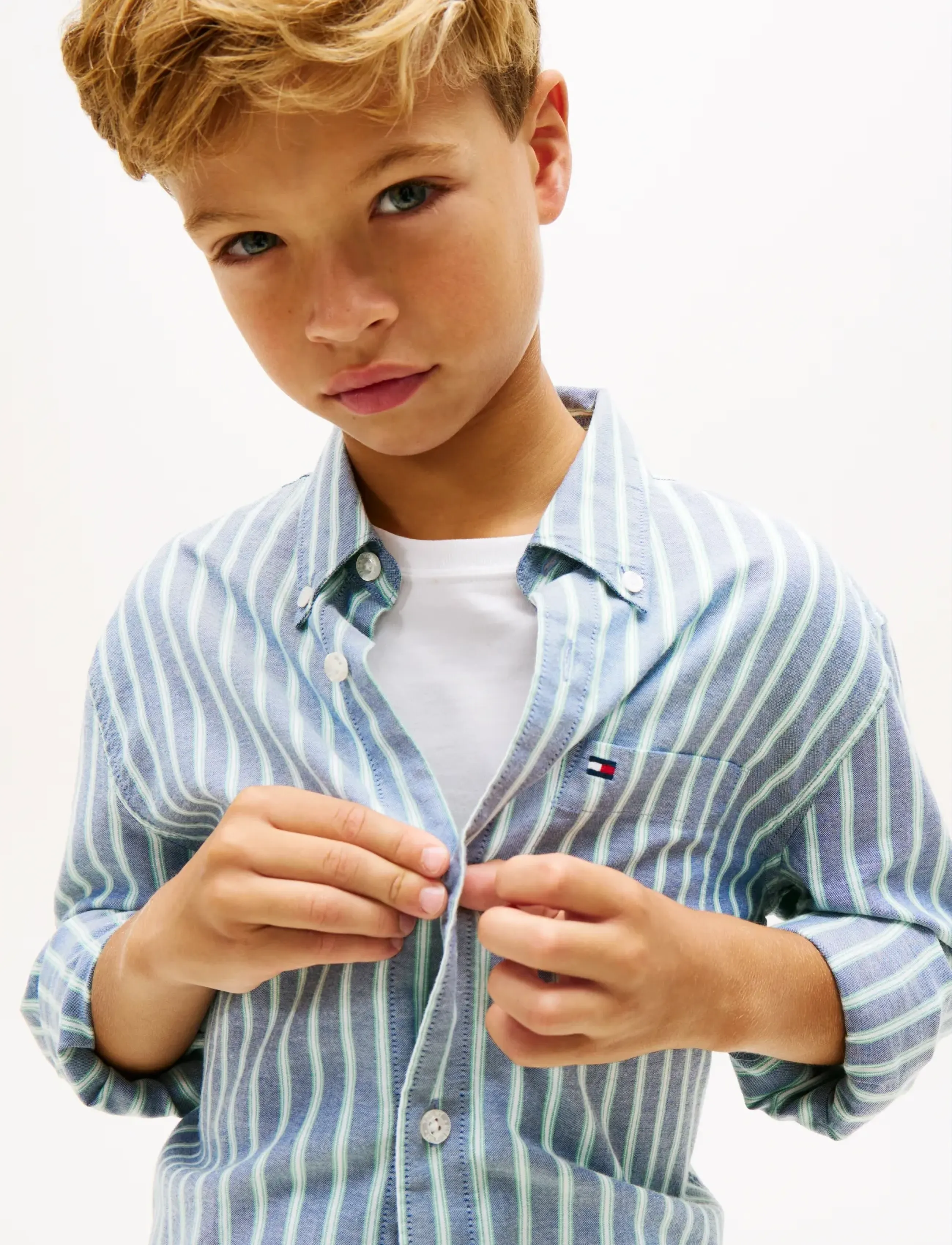 Tommy Hilfiger - FLEX ITHACA MULTISTRIPE SHIRT LS - pikkade varrukatega särgid - dark night navy - 4