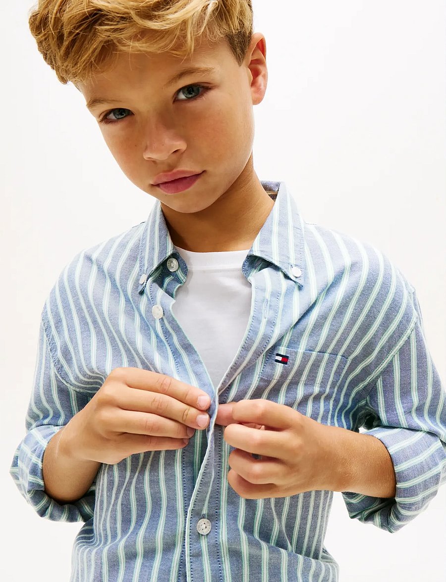 Tommy Hilfiger - FLEX ITHACA MULTISTRIPE SHIRT LS - chemises à manches longues - dark night navy - 4