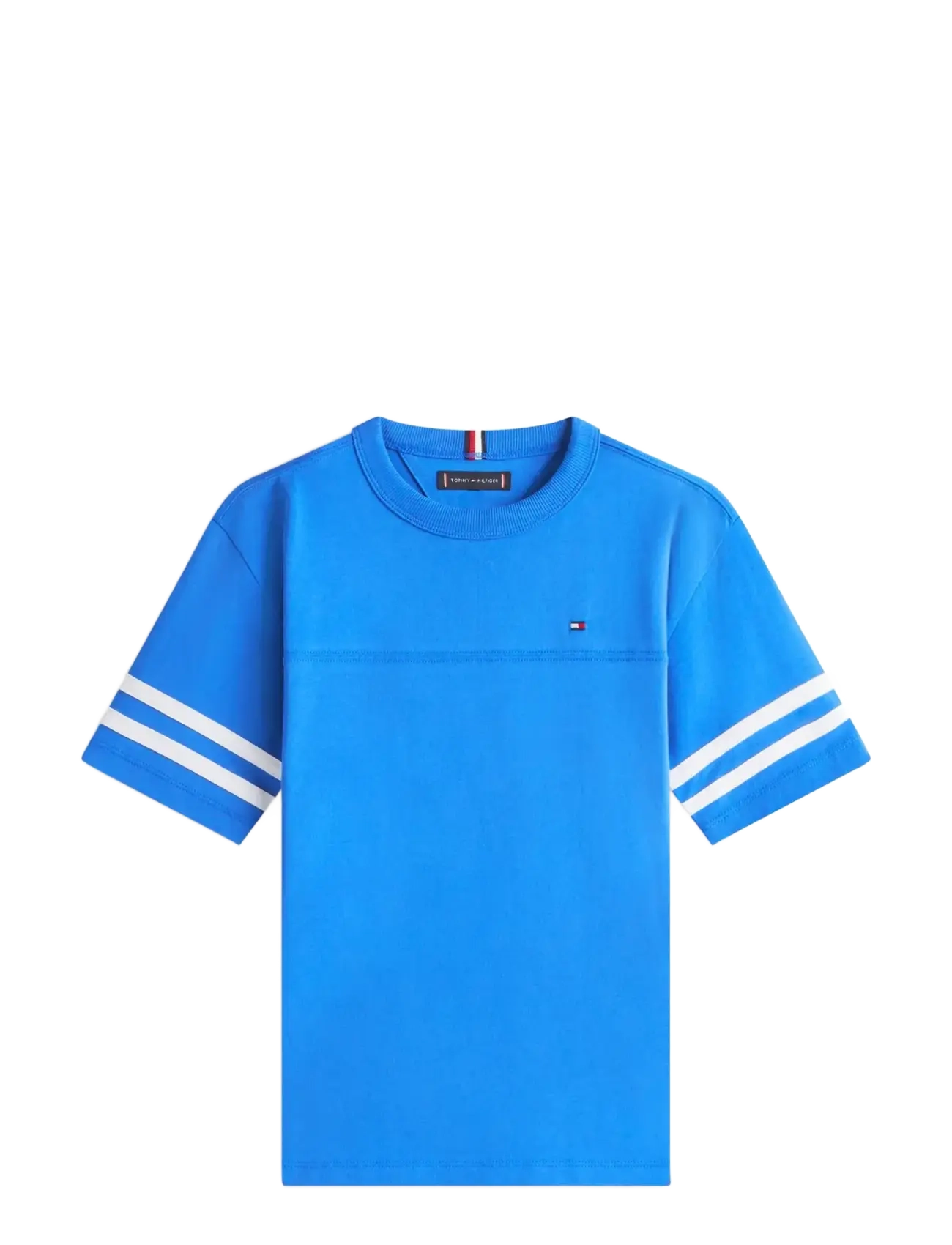 Tommy Hilfiger VARSITY STRIPES T-SHIRT SS - Overdele - EMPIRE BLUE / blue