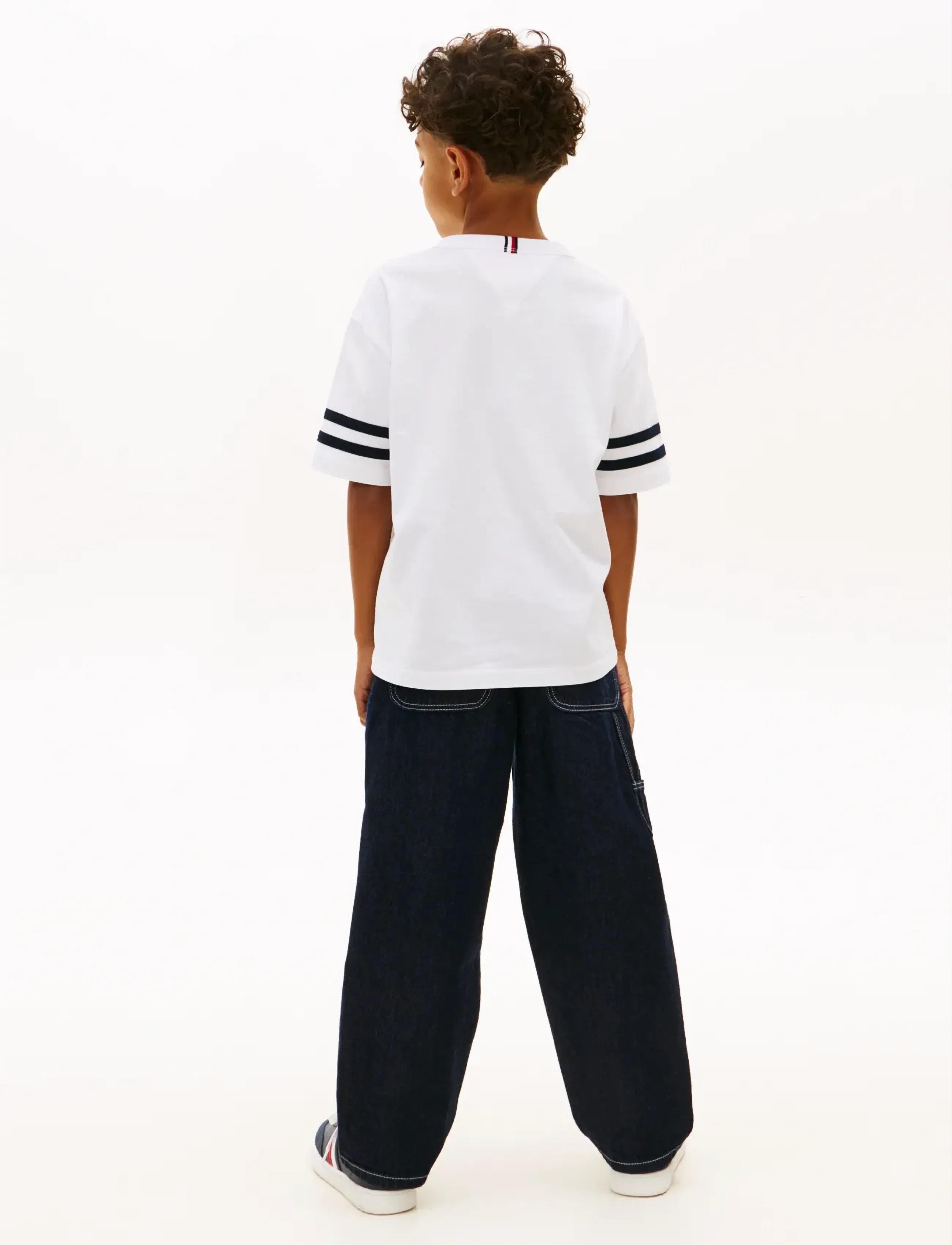 Tommy Hilfiger - VARSITY STRIPES T-SHIRT SS - stutterma bolir - white - 2