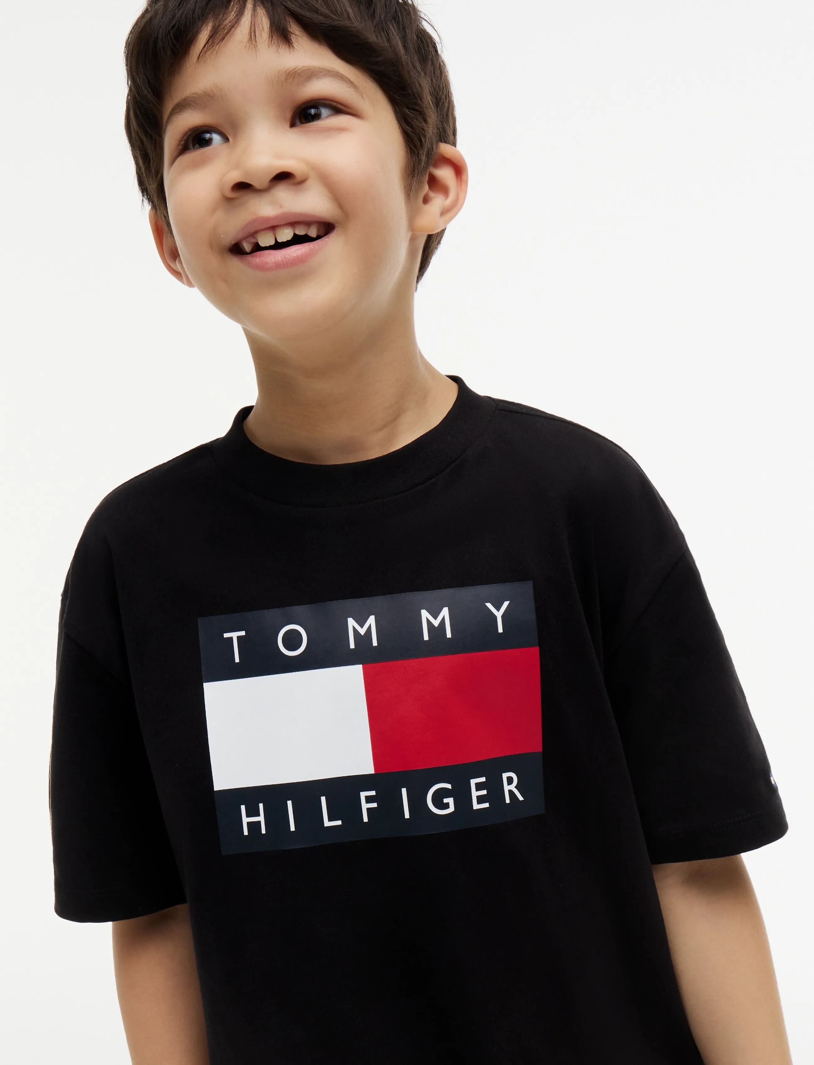 Tommy Hilfiger - HERITAGE PRINTED FLAG T-SHIRT - kurzärmelige - black - 3