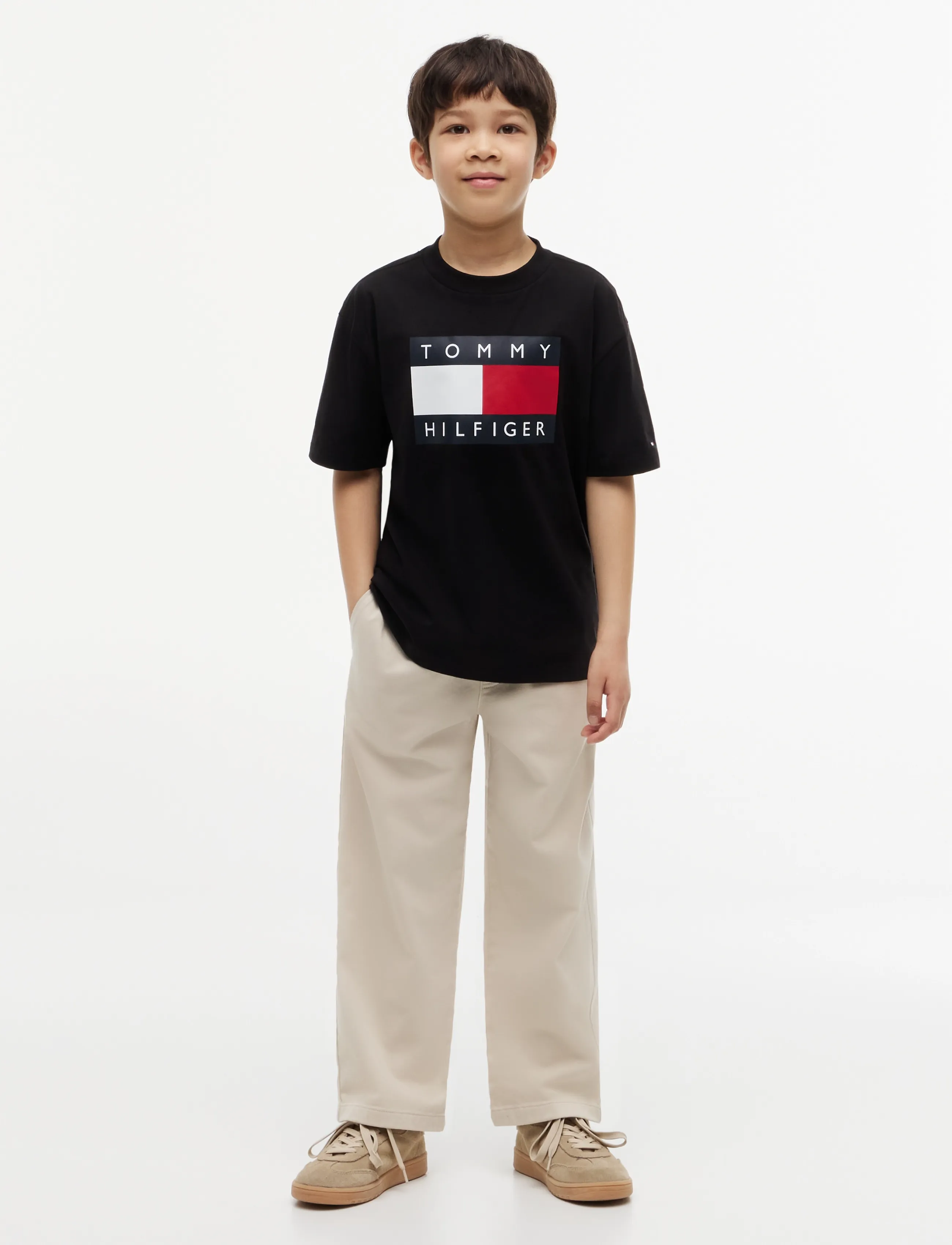 Tommy Hilfiger - HERITAGE PRINTED FLAG T-SHIRT - kurzärmelige - black - 4