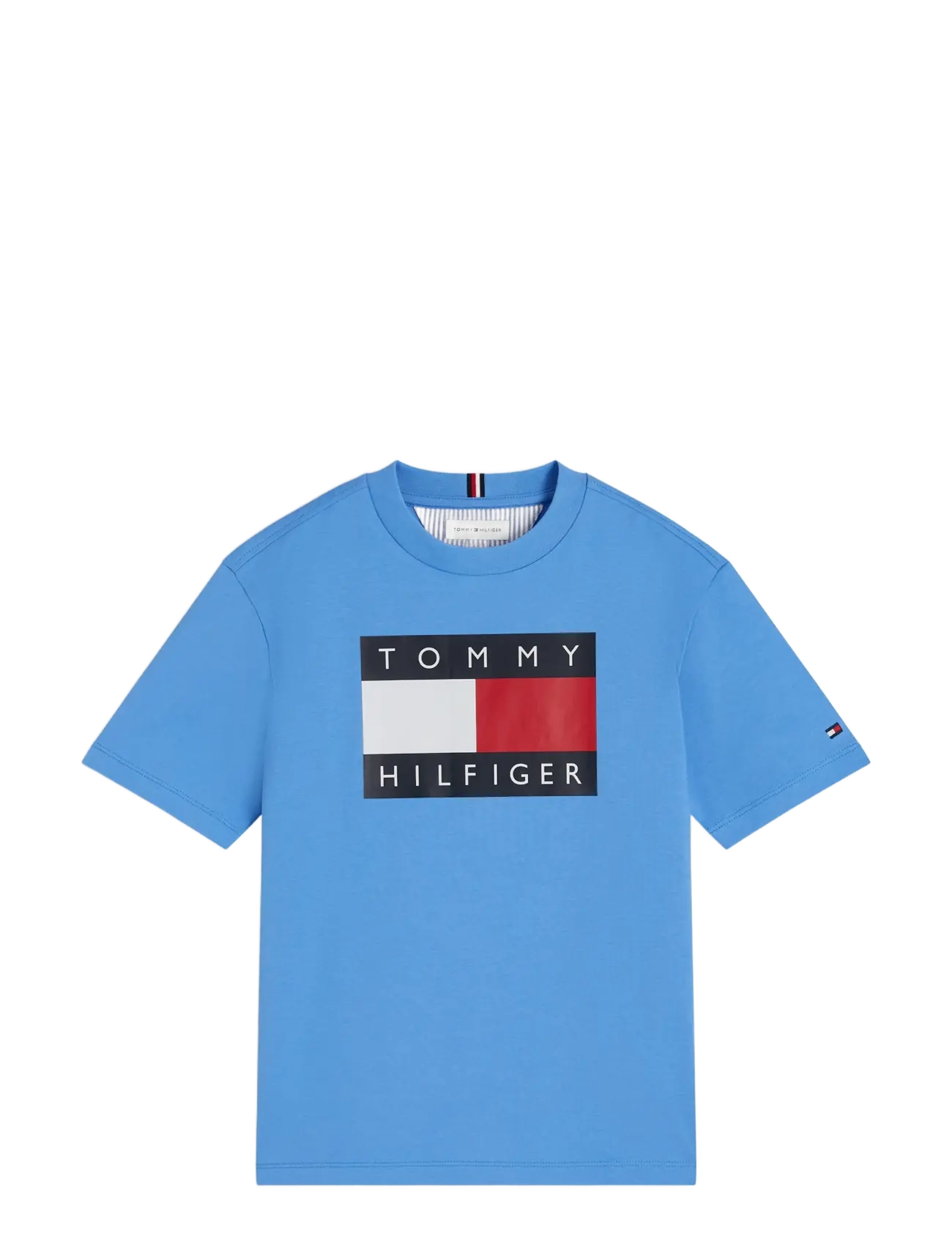 TOMMY HILFIGER Heritage Printed Flag T-Shirt Blau - 176 - Kinder