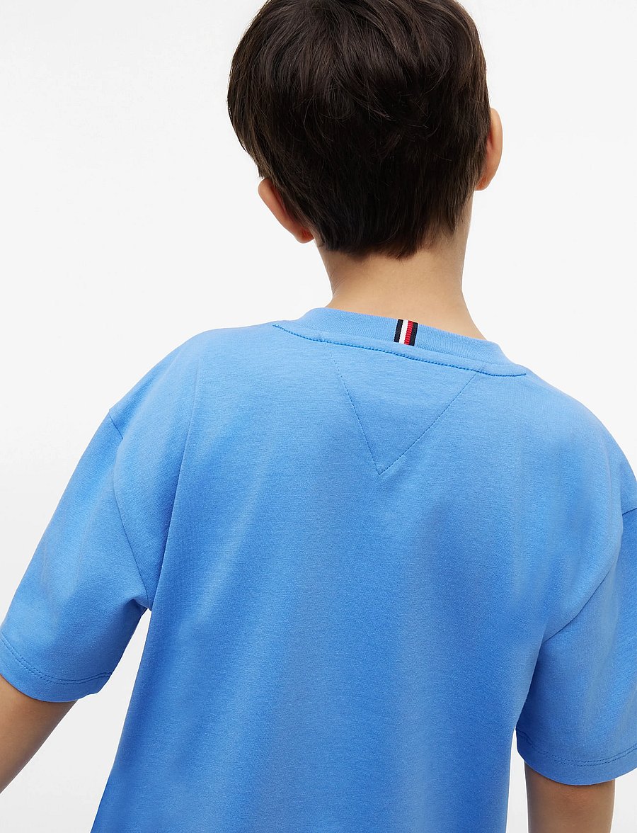 Tommy Hilfiger - HERITAGE PRINTED FLAG T-SHIRT - short-sleeved t-shirts - copenhagen blue - 3