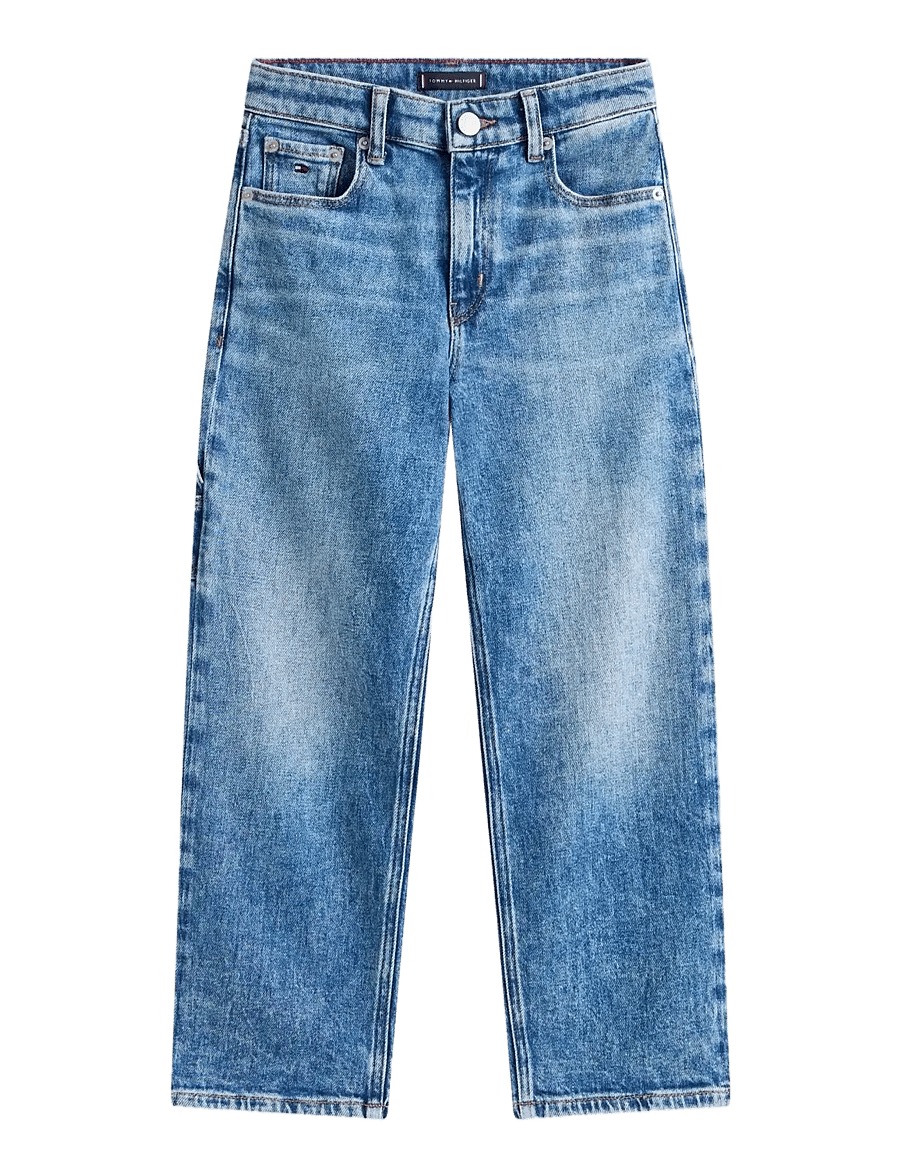 Tommy Hilfiger - HERITAGE FLAG BAGGY WORKER JEANS - loose jeans - denim medium vintage - 1
