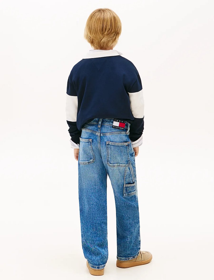 Tommy Hilfiger - HERITAGE FLAG BAGGY WORKER JEANS - loose jeans - denim medium vintage - 2