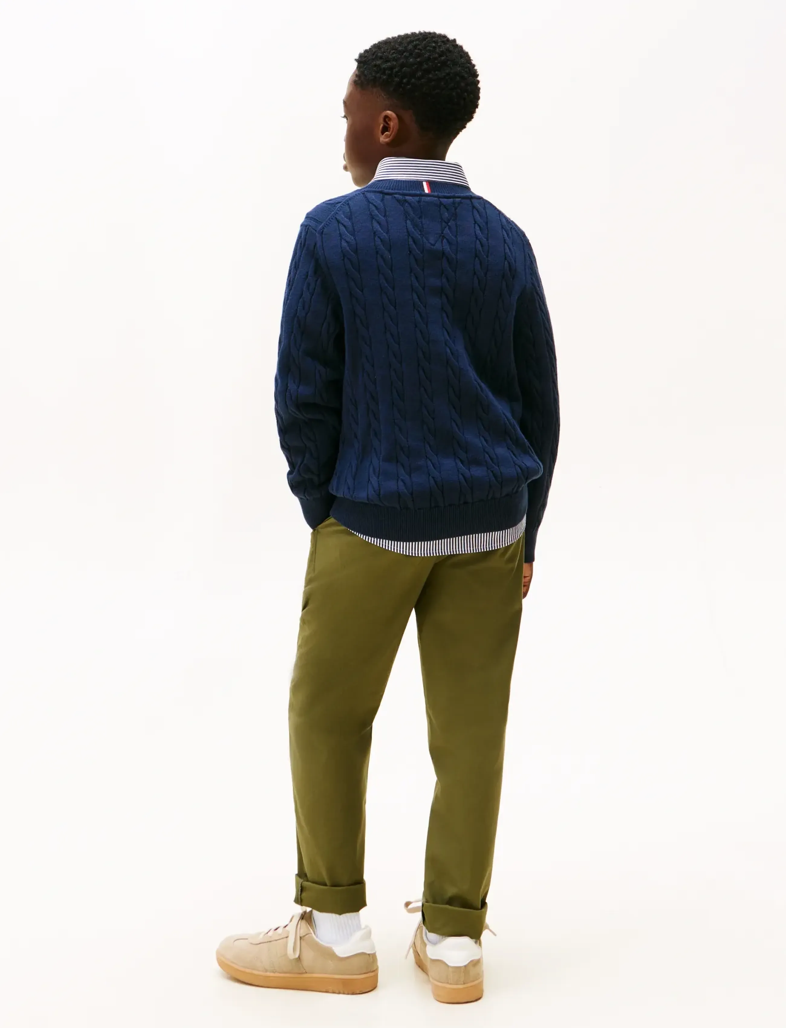 Tommy Hilfiger - GRAPHIC CABLE CN SWEATER - pullover - dark night navy - 3