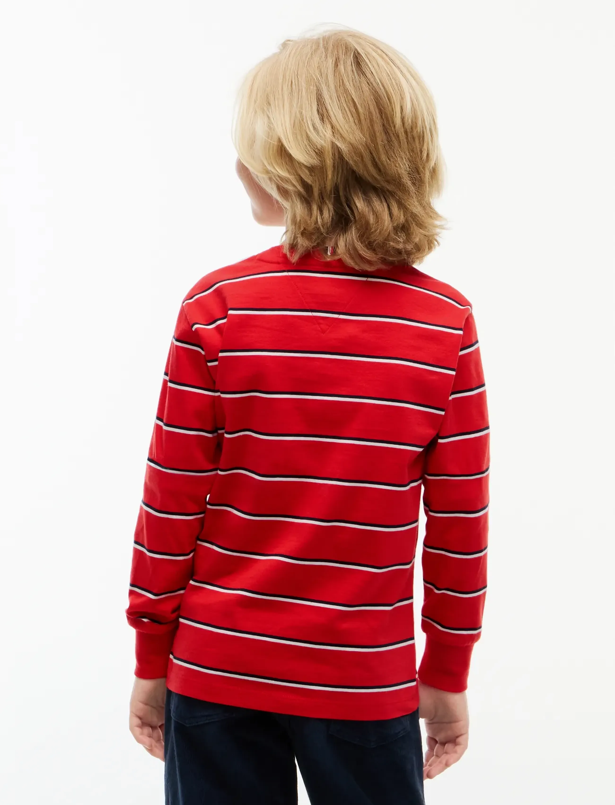 Tommy Hilfiger - STRIPE TEE LS - long-sleeved t-shirts - red glare - 2