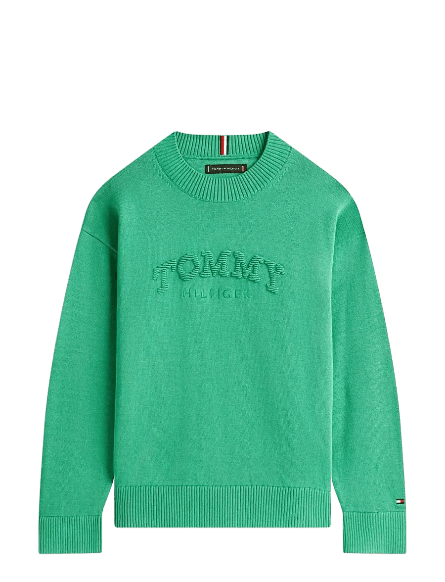 Tommy Hilfiger - MONOTYPE GRAPHIC SWEATER LS - pullover - bahama green - 1