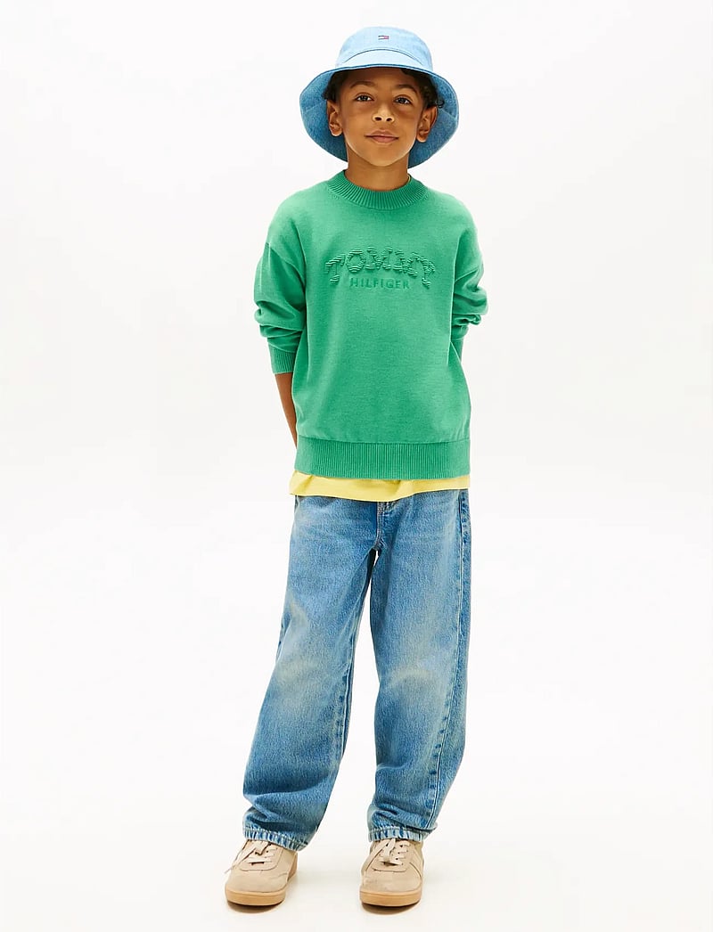 Tommy Hilfiger - MONOTYPE GRAPHIC SWEATER LS - džemprid - bahama green - 3