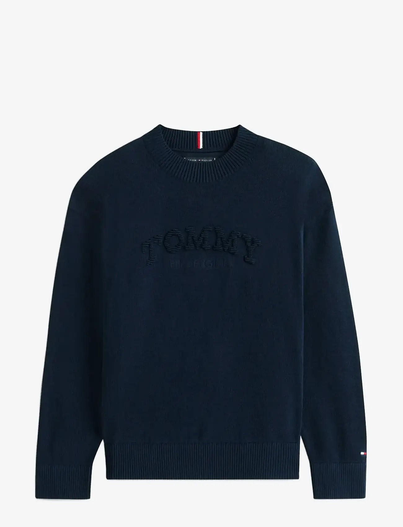 Tommy Hilfiger - MONOTYPE GRAPHIC SWEATER LS - stickade tröjor - dark night navy - 1