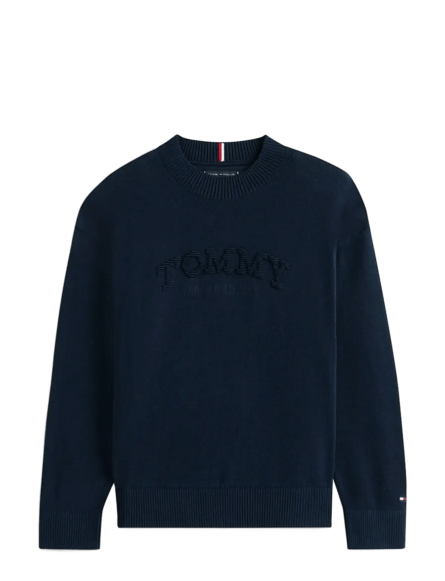 Tommy Hilfiger - MONOTYPE GRAPHIC SWEATER LS - džemprid - dark night navy - 1