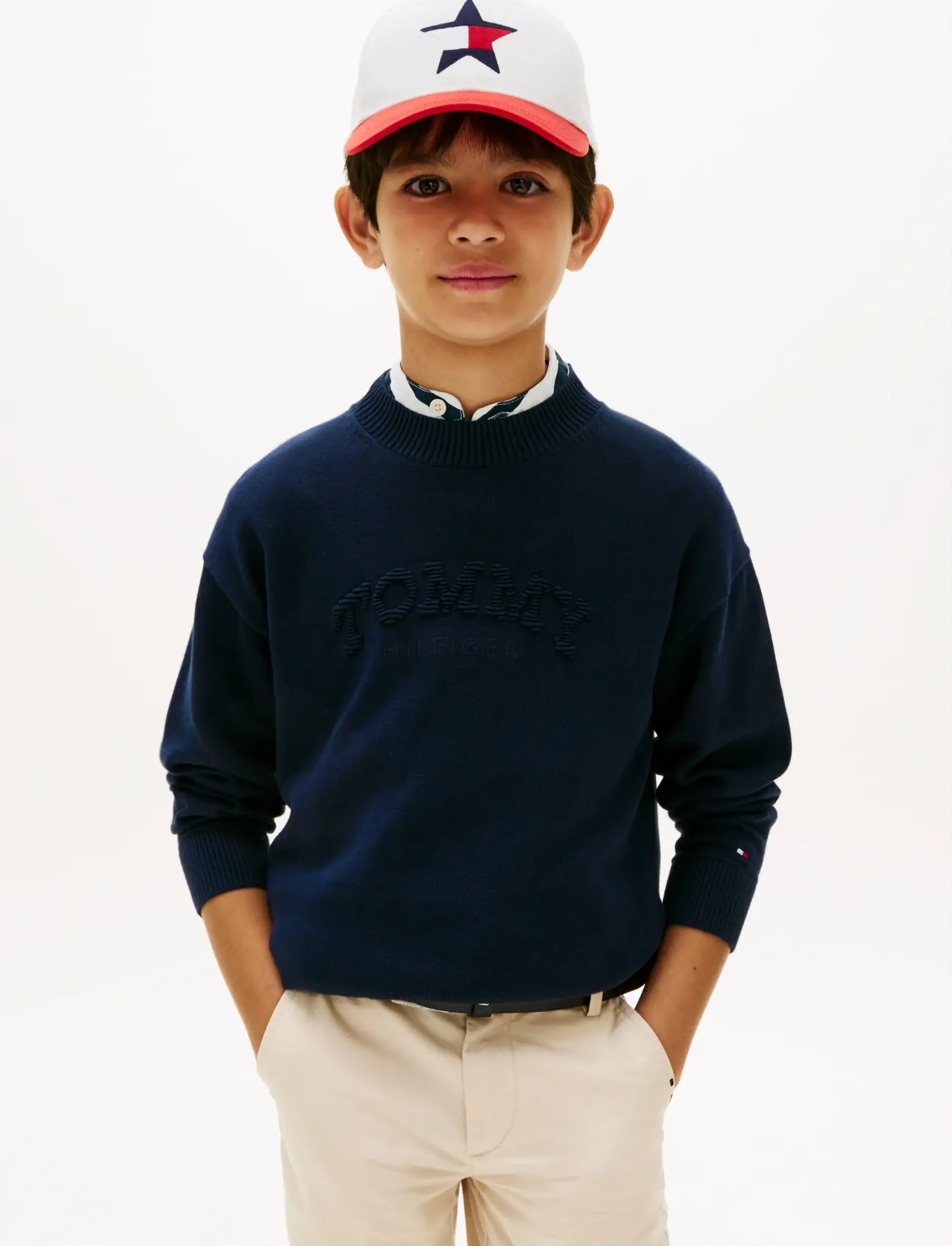 Tommy Hilfiger - MONOTYPE GRAPHIC SWEATER LS - pullover - dark night navy - 0