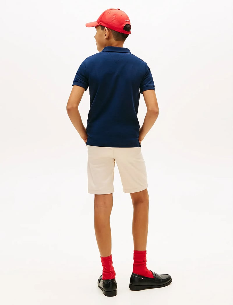 Tommy Hilfiger - MINI CORP EMB CLRBLOCK POLO SS - lyhythihaiset - dark night navy colourblock - 2