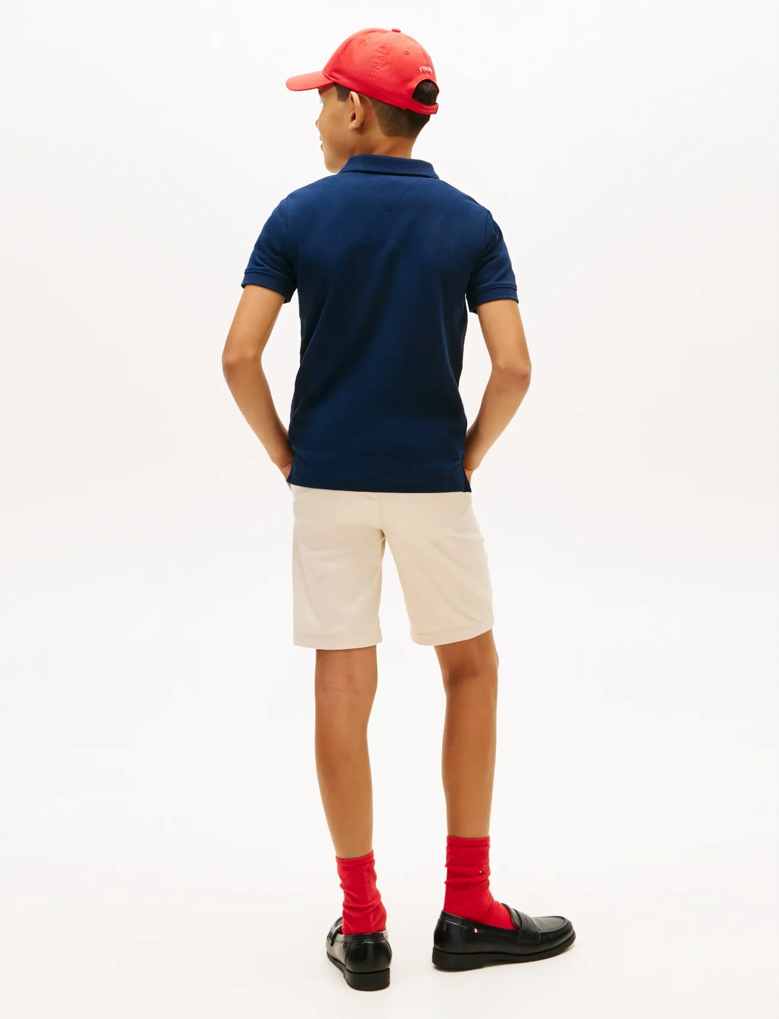 Tommy Hilfiger - MINI CORP EMB CLRBLOCK POLO SS - kortærmede poloer - dark night navy colourblock - 2