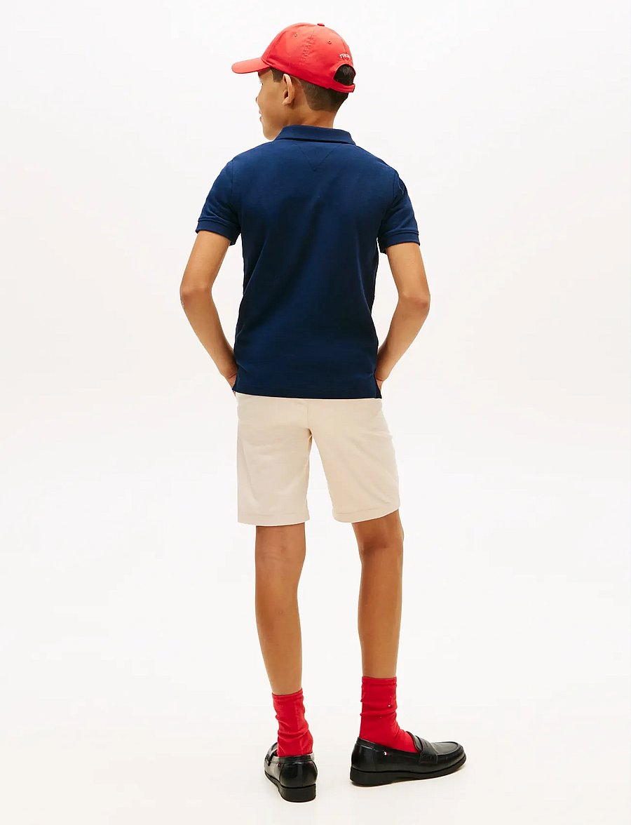 Tommy Hilfiger - MINI CORP EMB CLRBLOCK POLO SS - polo krekli ar īsām piedurknēm - dark night navy colourblock - 2
