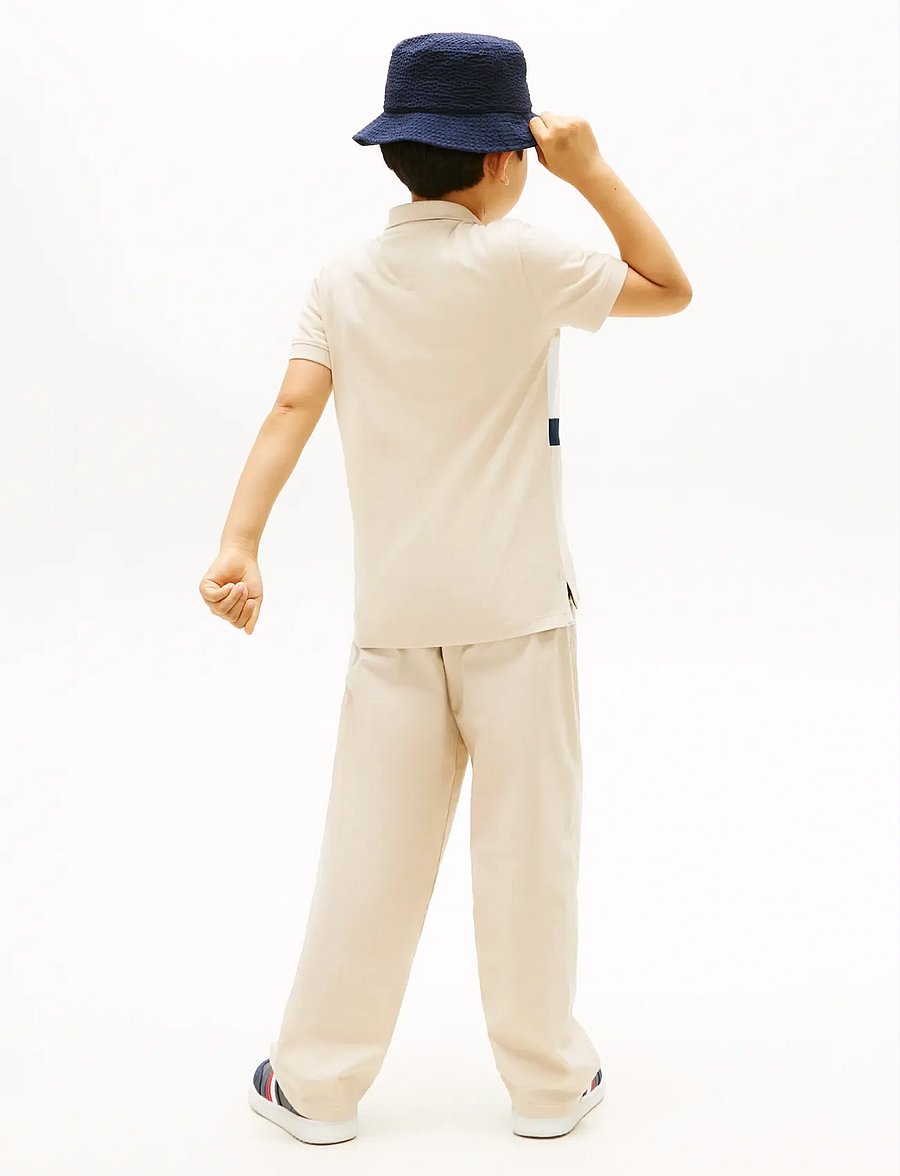 Tommy Hilfiger - MINI CORP EMB CLRBLOCK POLO SS - kortærmede poloer - classic beige colourblock - 2