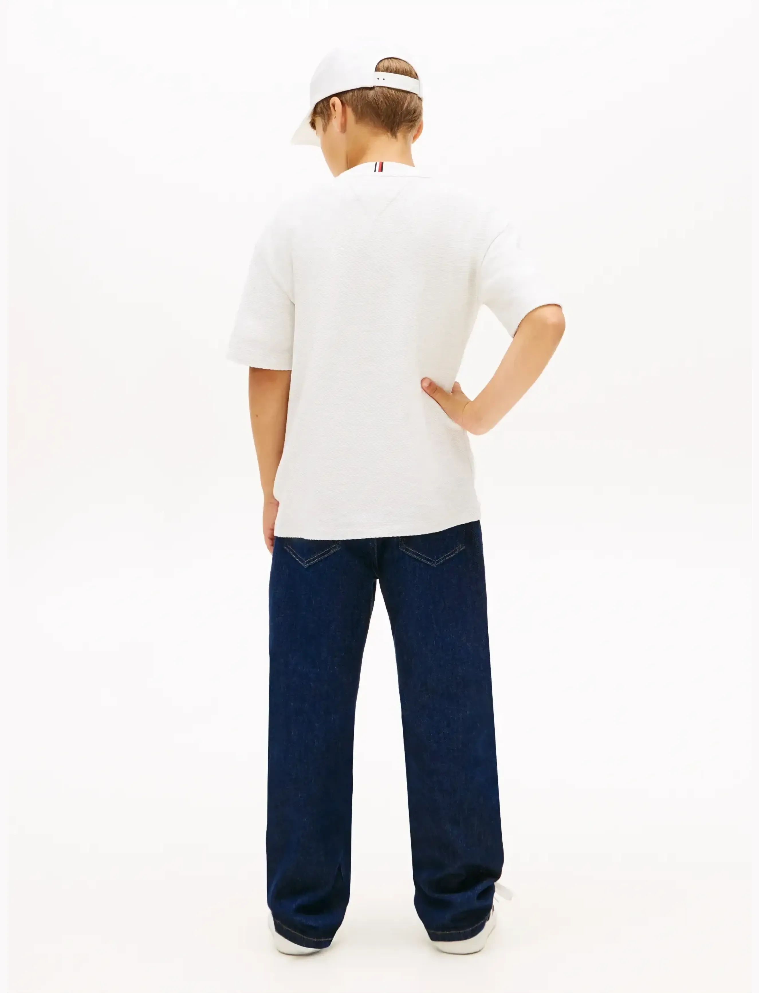 Tommy Hilfiger - TH SCRIPT JERSEY TWILL T-SHIRT - kurzärmelige - ecru - 2