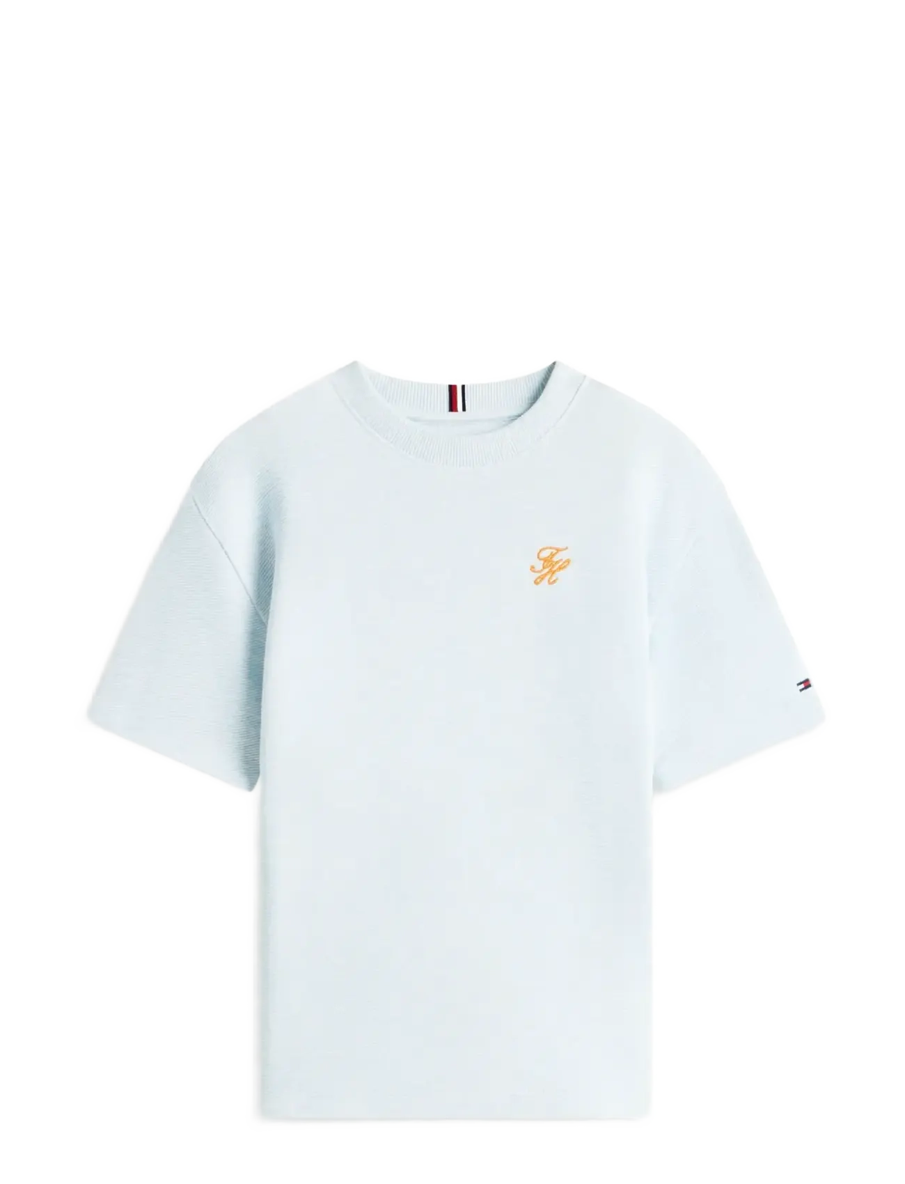 Tommy Hilfiger TH SCRIPT JERSEY TWILL T-SHIRT - Tommy Hilfiger - KEEPSAKE BLUE / blue