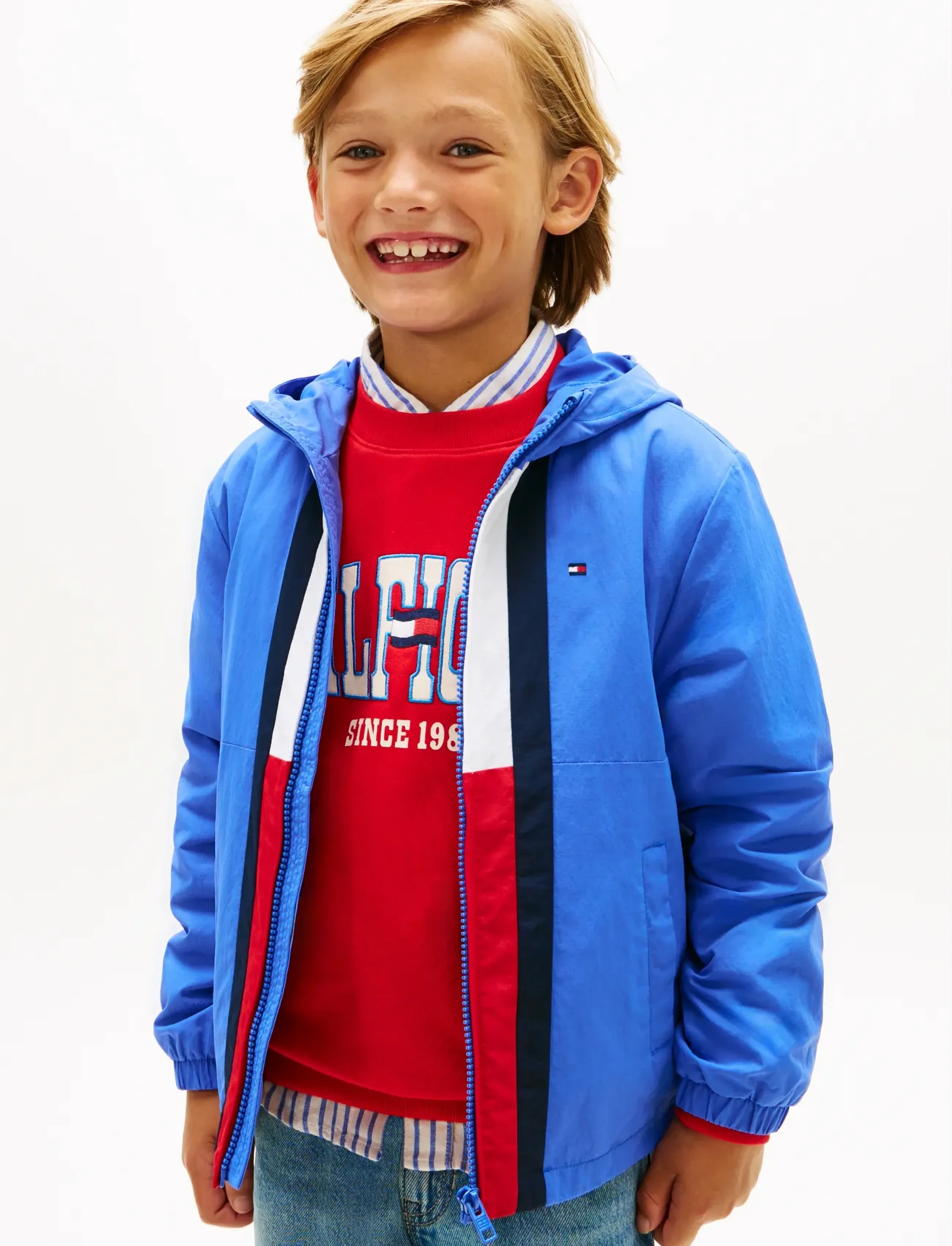 Tommy Hilfiger COLOURBLOCK FLAG JACKET - Ytterkläder - EMPIRE BLUE / blue