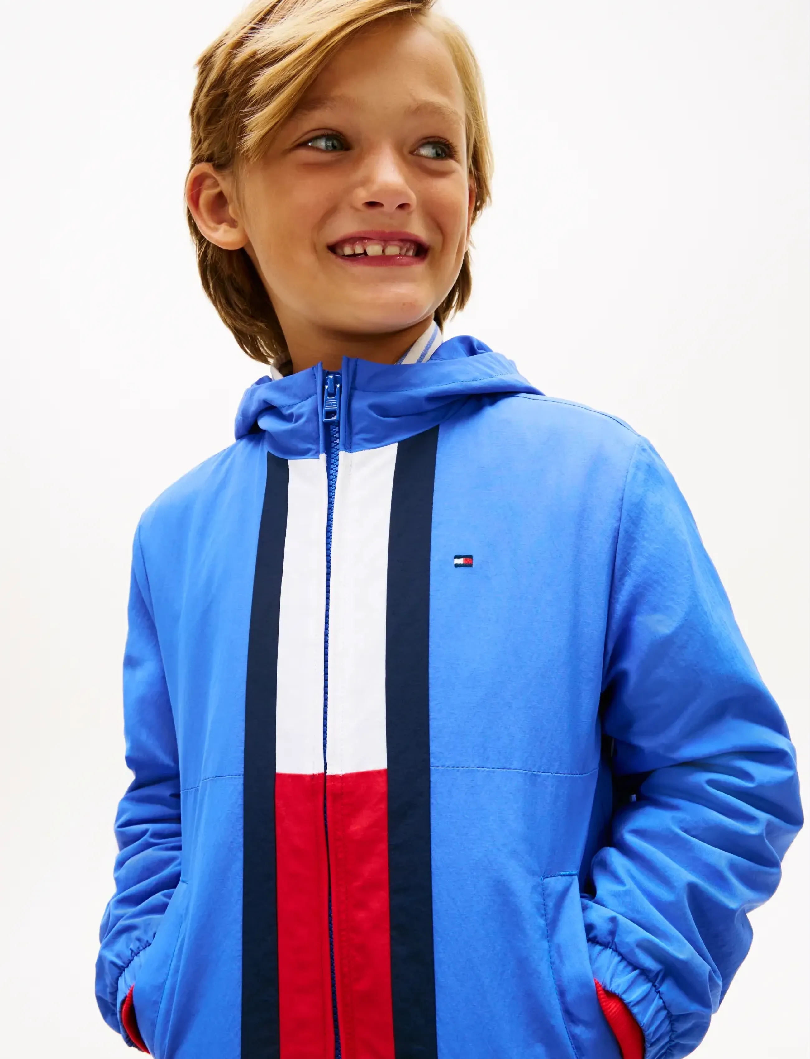Tommy Hilfiger - COLOURBLOCK FLAG JACKET - efterårsjakker - empire blue - 4