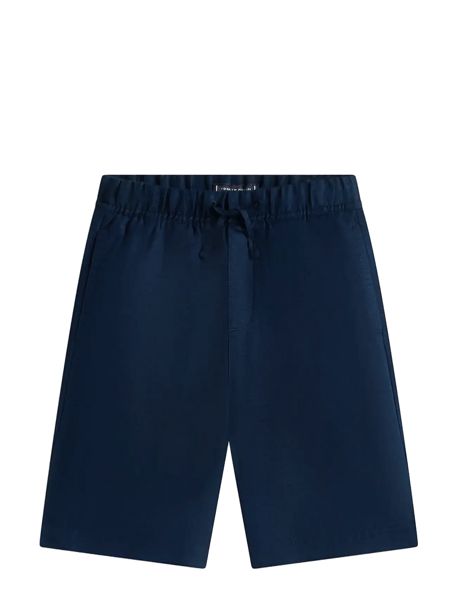 Tommy Hilfiger - LINEN BLEND SHORT - chino shorts - dark night navy - 1