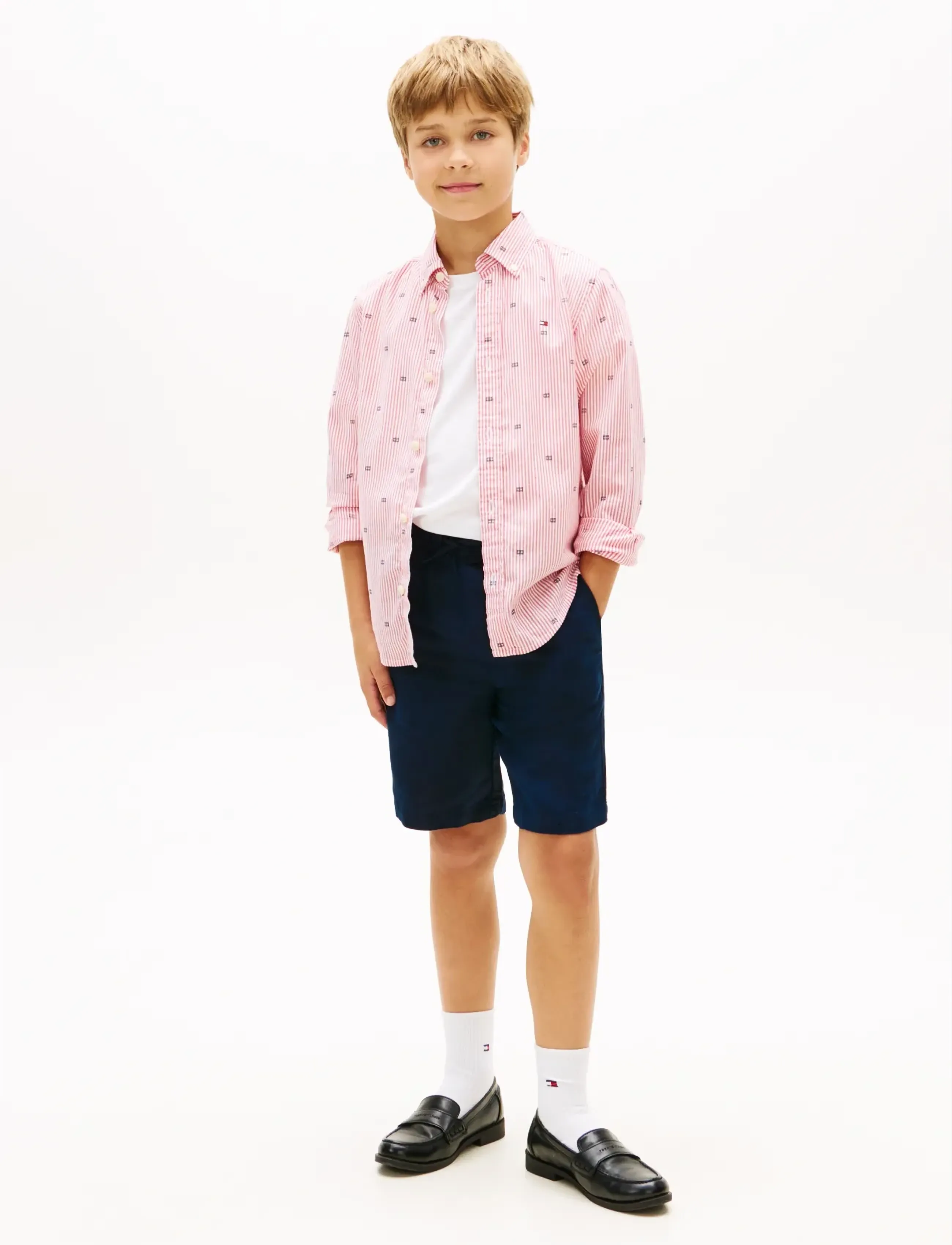 Tommy Hilfiger - LINEN BLEND SHORT - chino-shorts - dark night navy - 3