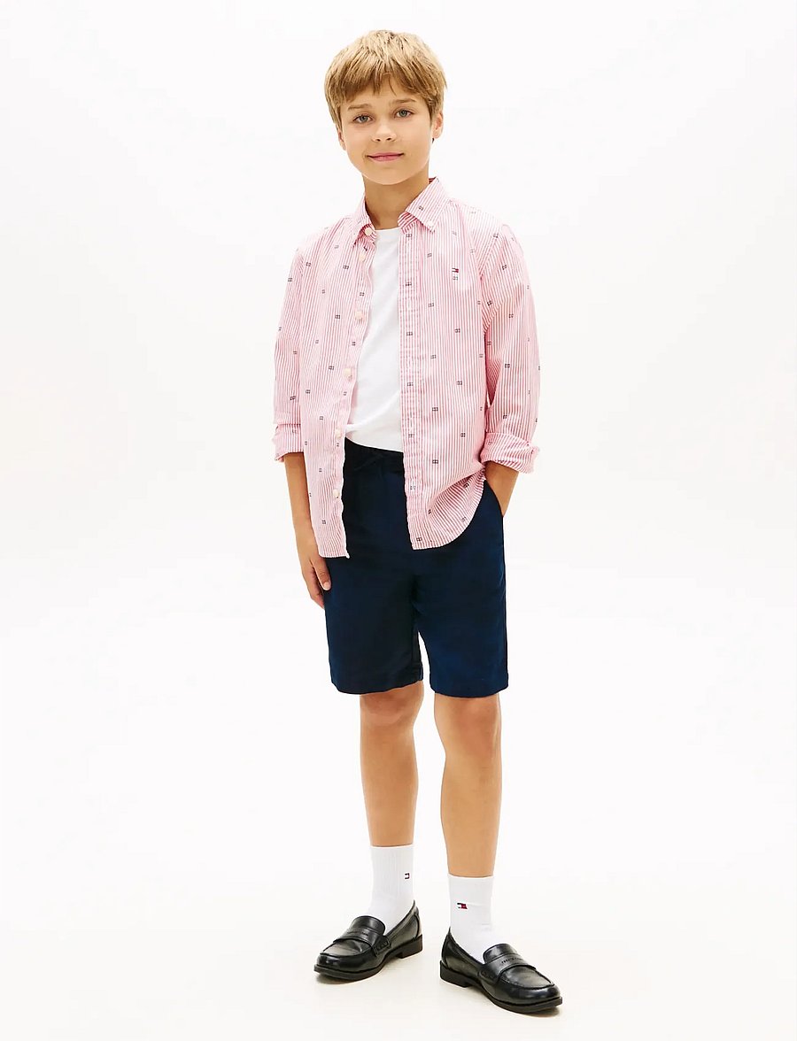 Tommy Hilfiger - LINEN BLEND SHORT - chino shorts - dark night navy - 3