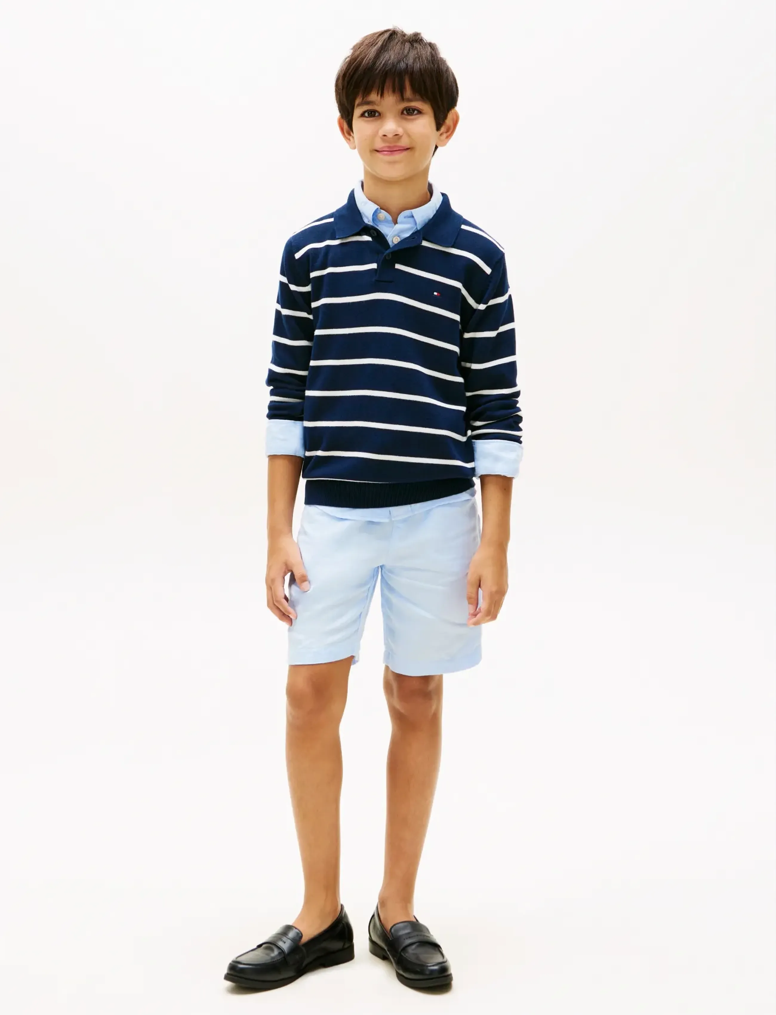 Tommy Hilfiger - LINEN BLEND SHORT - chino-stuttbuxur - sweet blue - 3