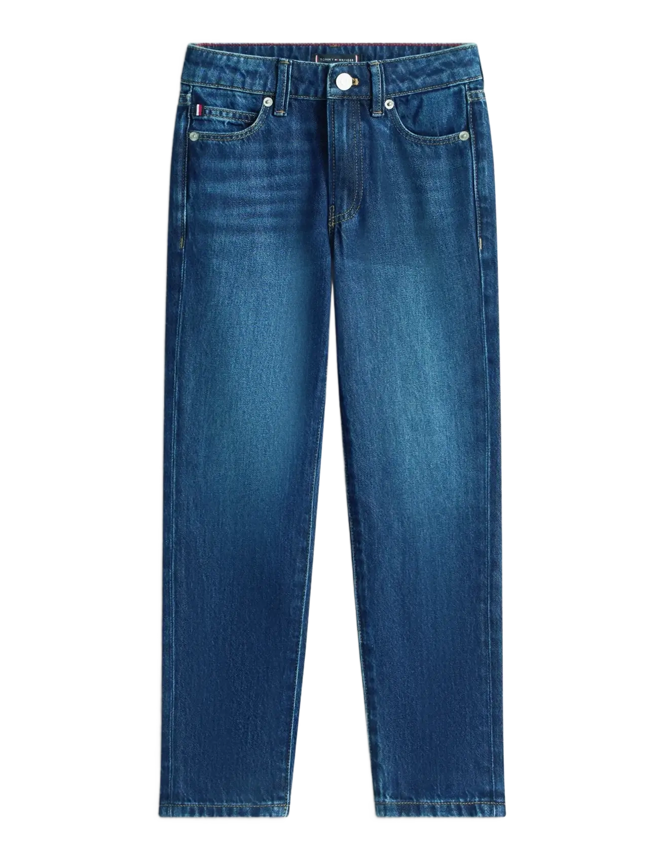 Tommy Hilfiger STRAIGHT DARK BLUE JEANS - Jeans - DARKUSED / blue
