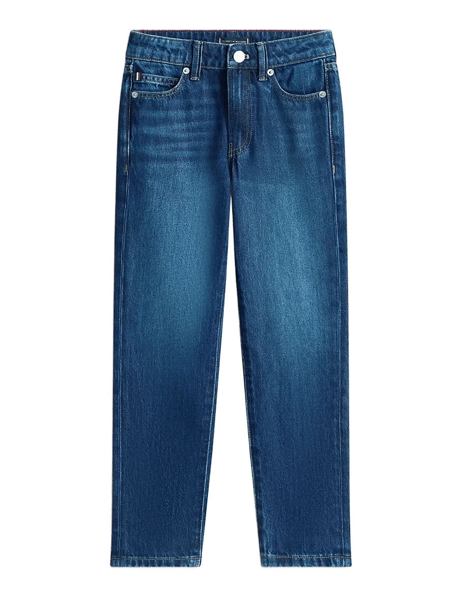 Tommy Hilfiger - STRAIGHT DARK BLUE JEANS - regular jeans - darkused - 1