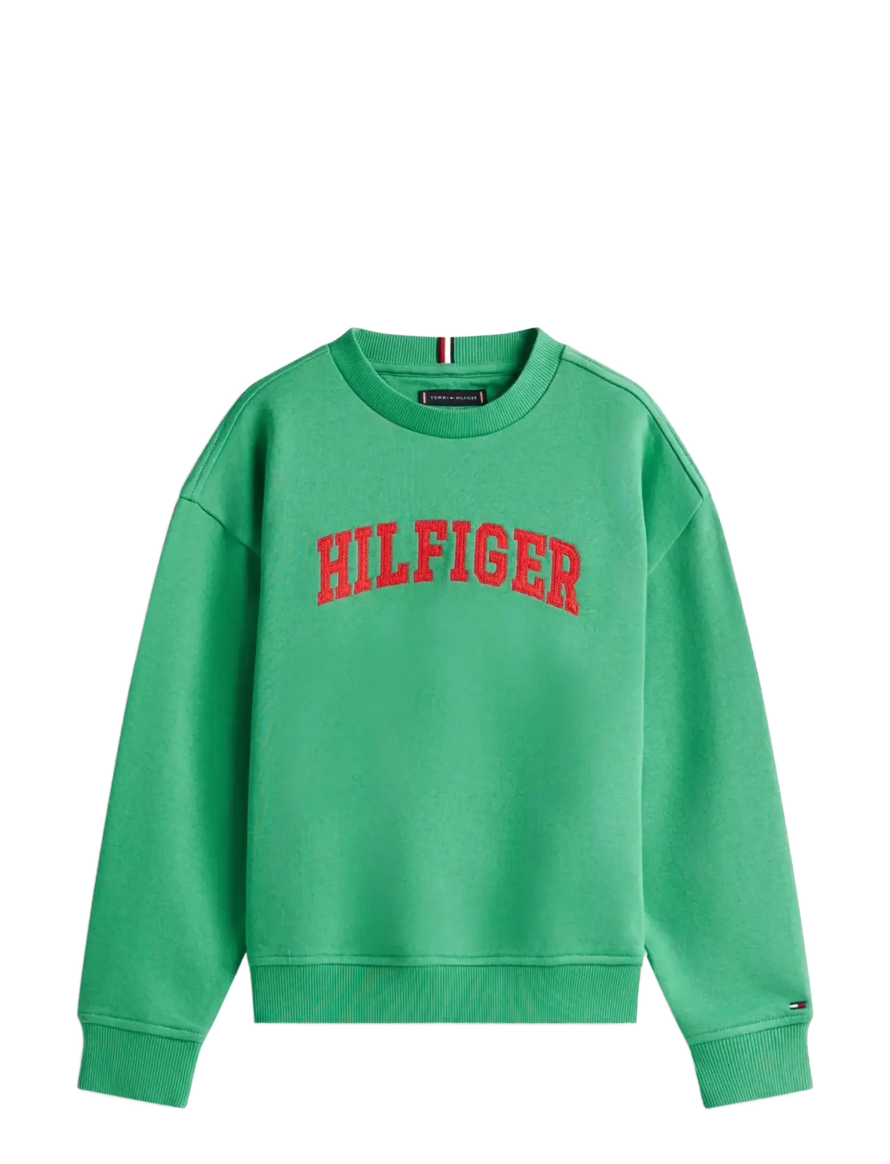 Tommy Hilfiger HILFIGER VARSITY SWEATSHIRT - Lapsed 98–134 - BAHAMA GREEN / green