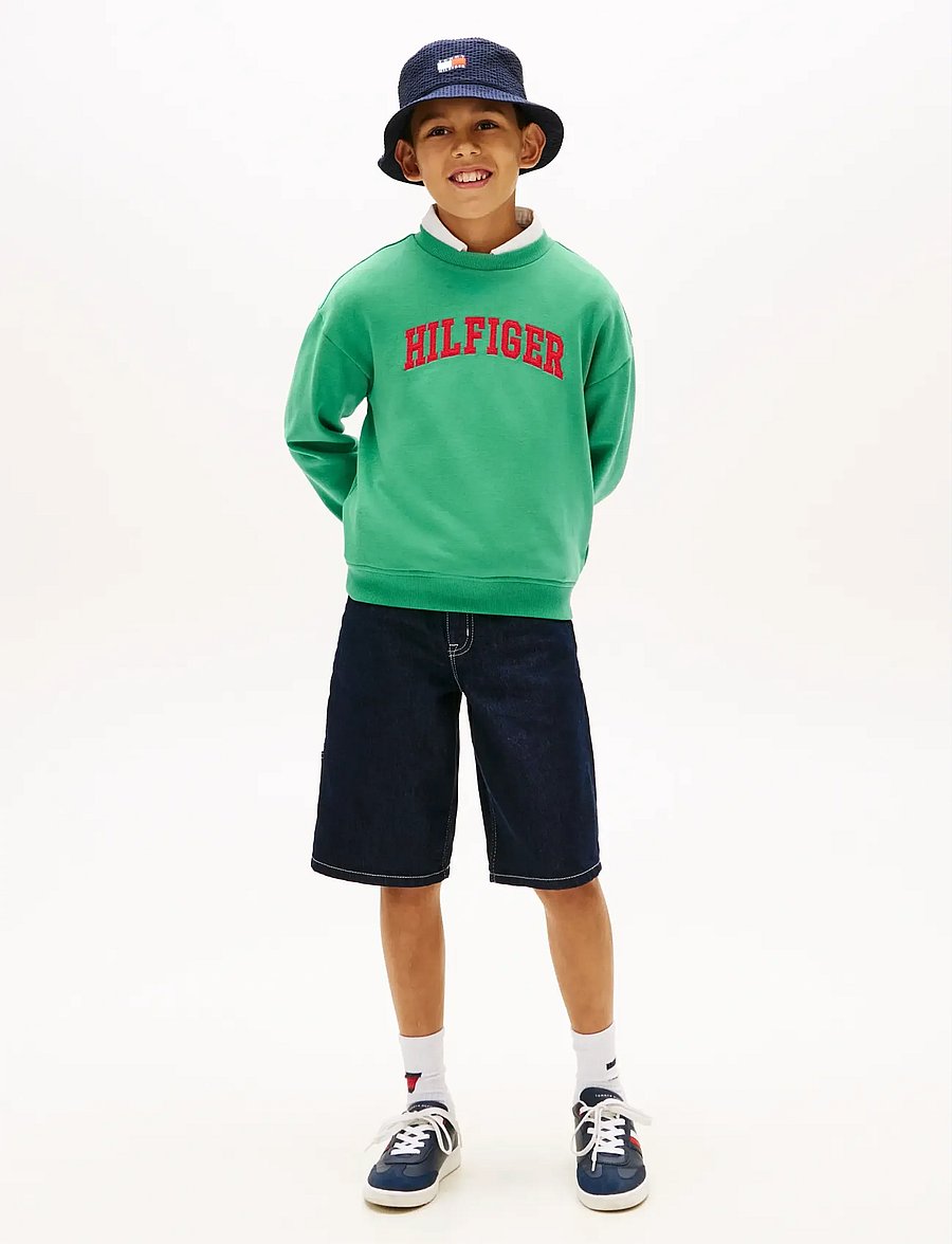 Tommy Hilfiger - HILFIGER VARSITY SWEATSHIRT - sweatshirts - bahama green - 3