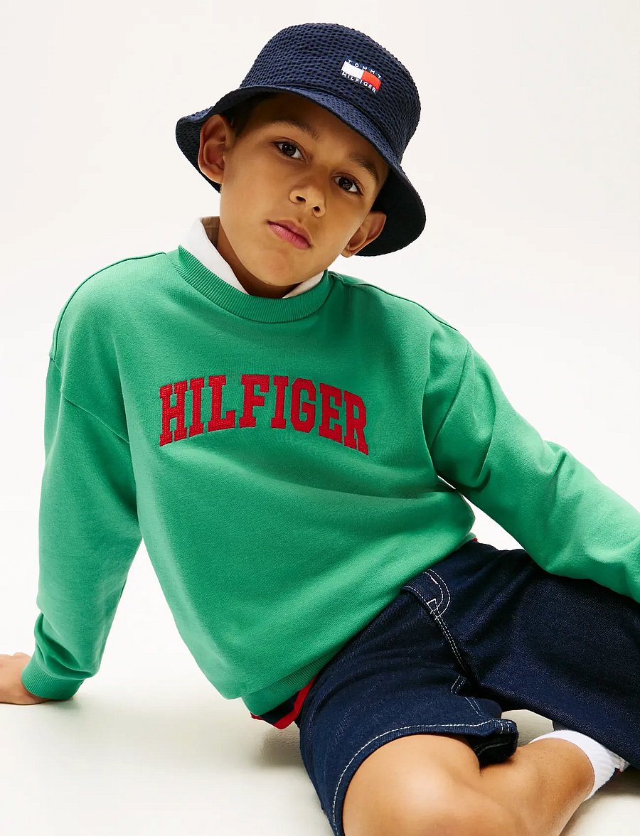 Tommy Hilfiger - HILFIGER VARSITY SWEATSHIRT - sweatshirts - bahama green - 4