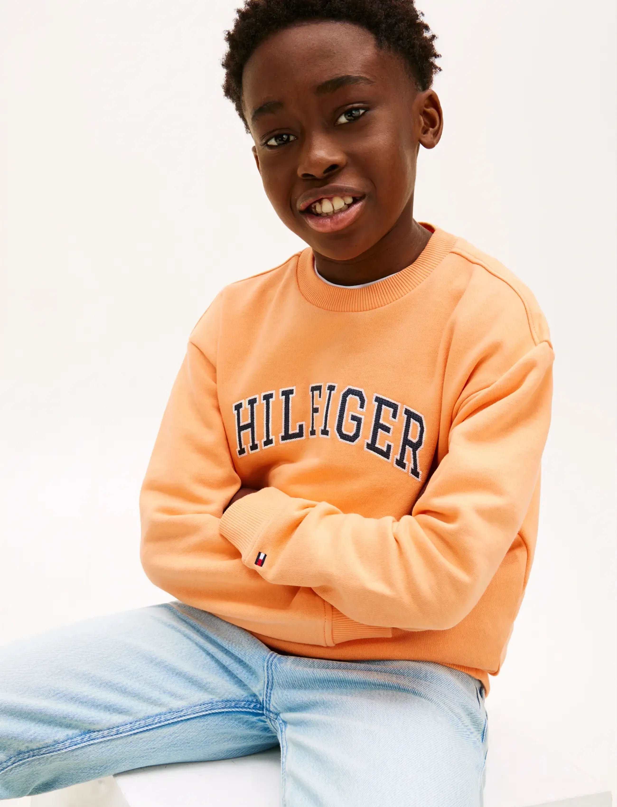 Tommy Hilfiger - HILFIGER VARSITY SWEATSHIRT - sweatshirts - faded sun kiss - 4