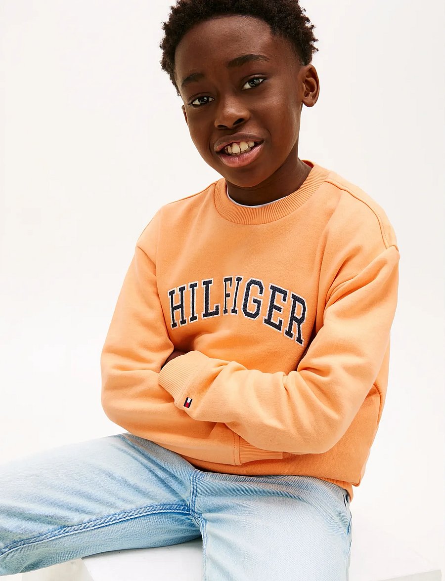 Tommy Hilfiger - HILFIGER VARSITY SWEATSHIRT - sweatshirts - faded sun kiss - 4