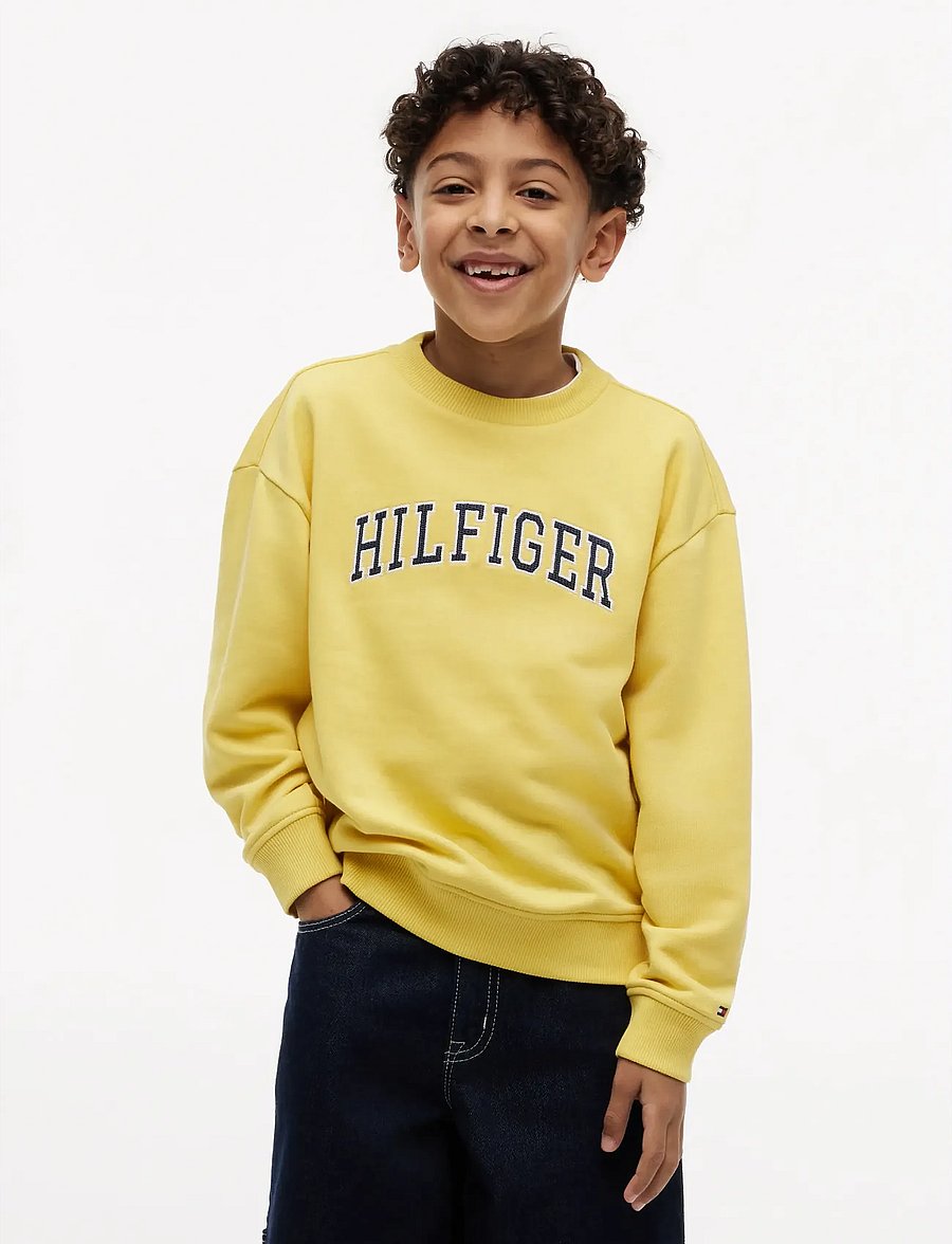 Tommy Hilfiger - HILFIGER VARSITY SWEATSHIRT - sweatshirts - yellow dahlia - 0