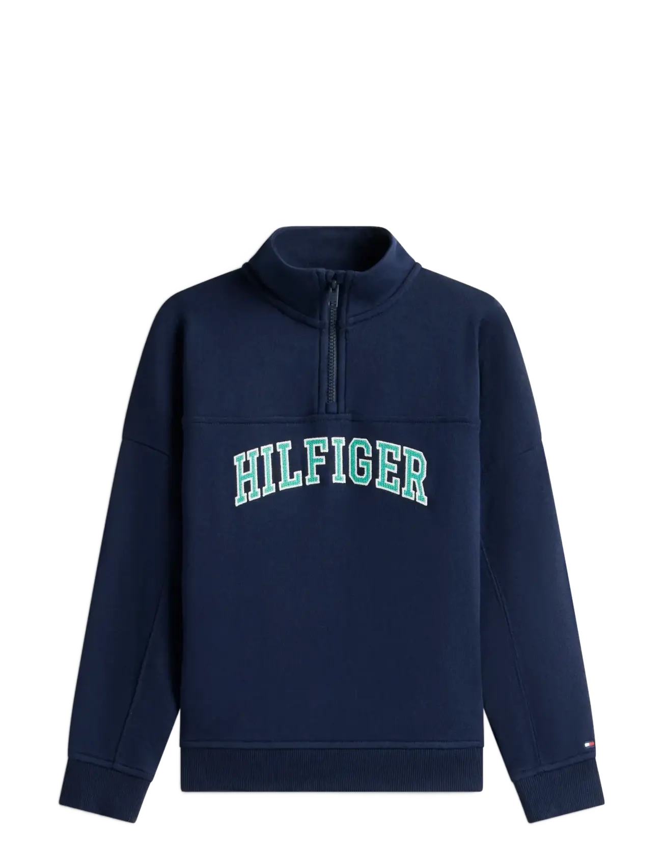 TOMMY HILFIGER Hilfiger Varsity Zip Sweatshirt Navy - 176 - Kinder